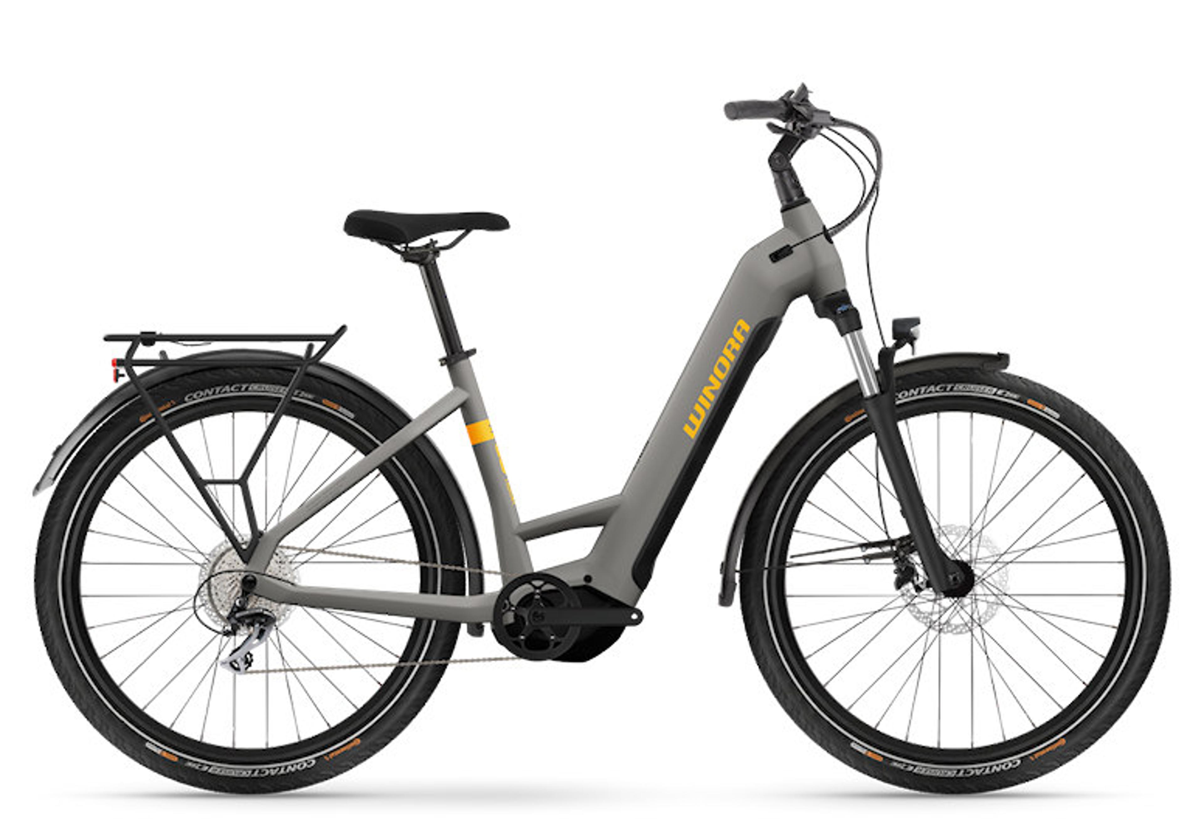 WINORA Yucatan X8 E-Trekkingbike (grau) 1