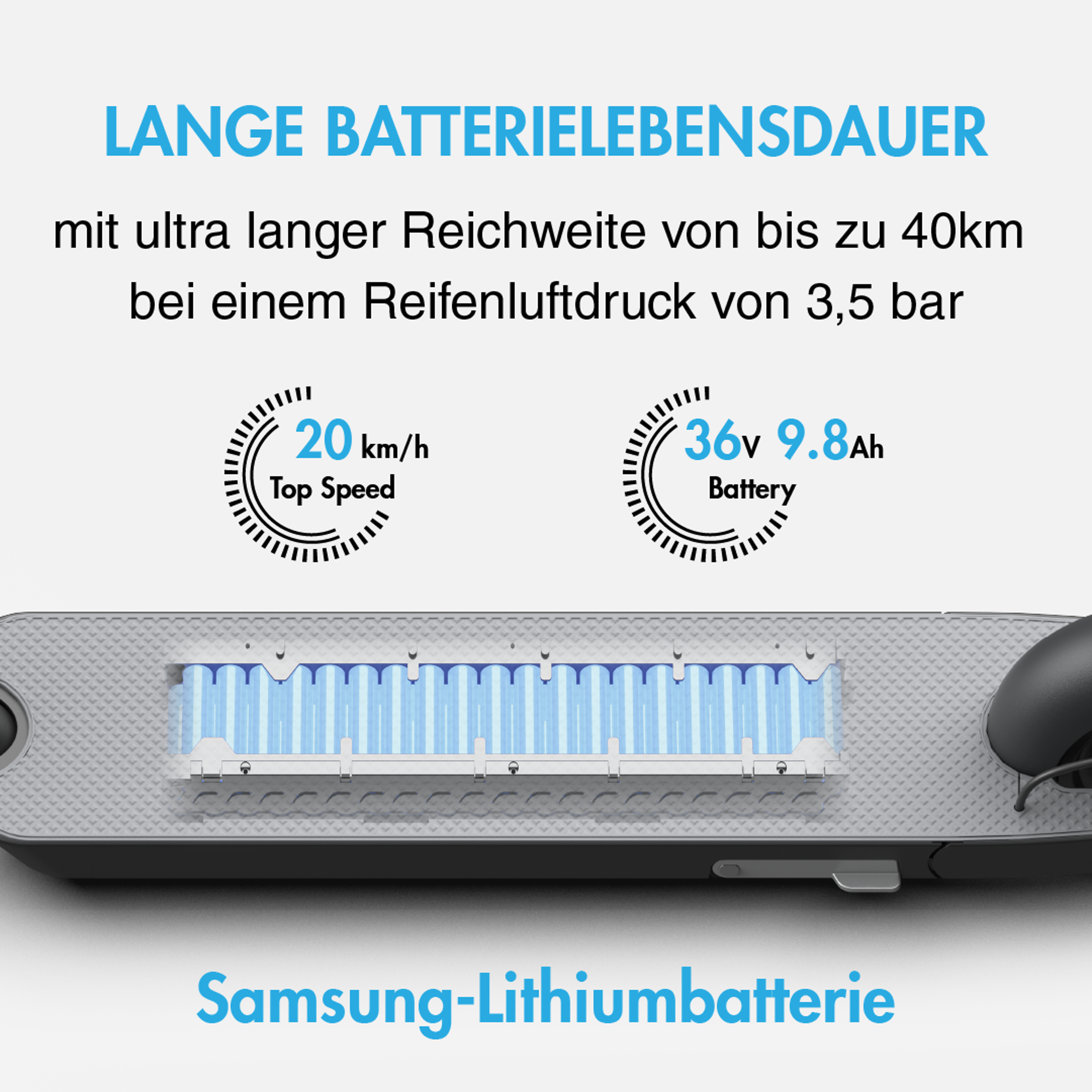 OKAI Neon ES20 E-Scooter (weiß) 5