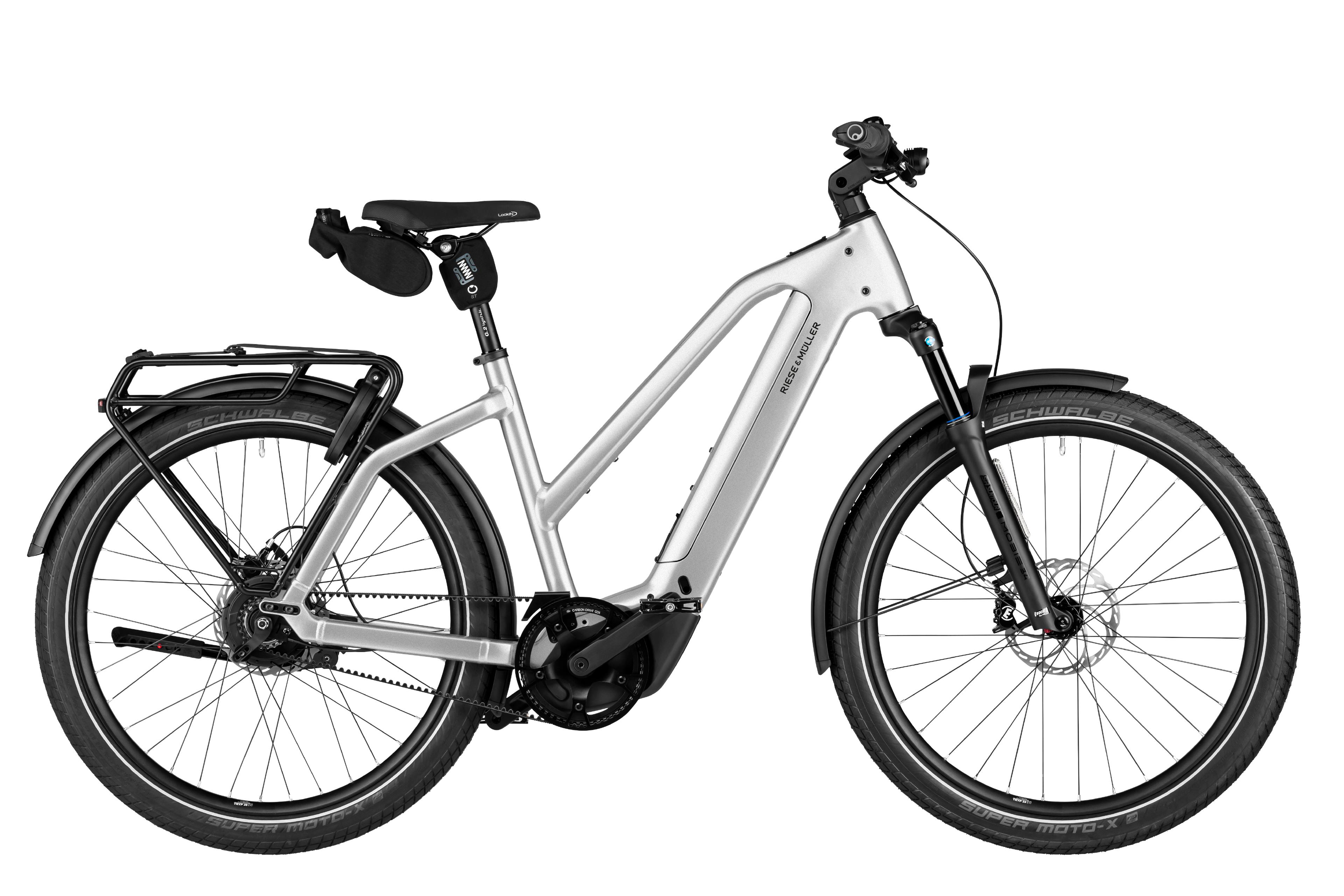 Riese & Müller Charger5 Mixte vario E-Citybikes (silber) 1