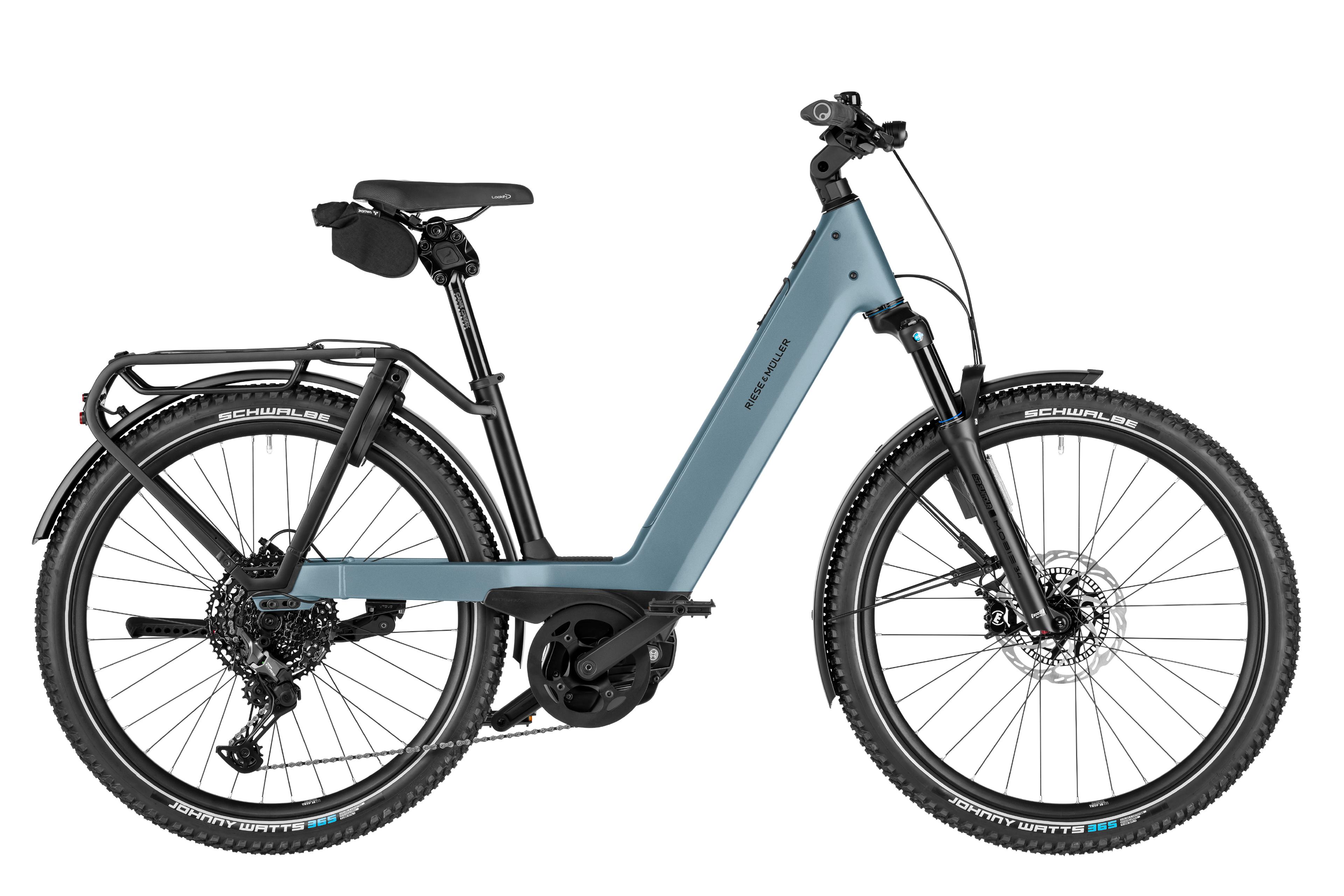 Riese & Müller Nevo5 touring E-Trekkingbikes (blau) 1