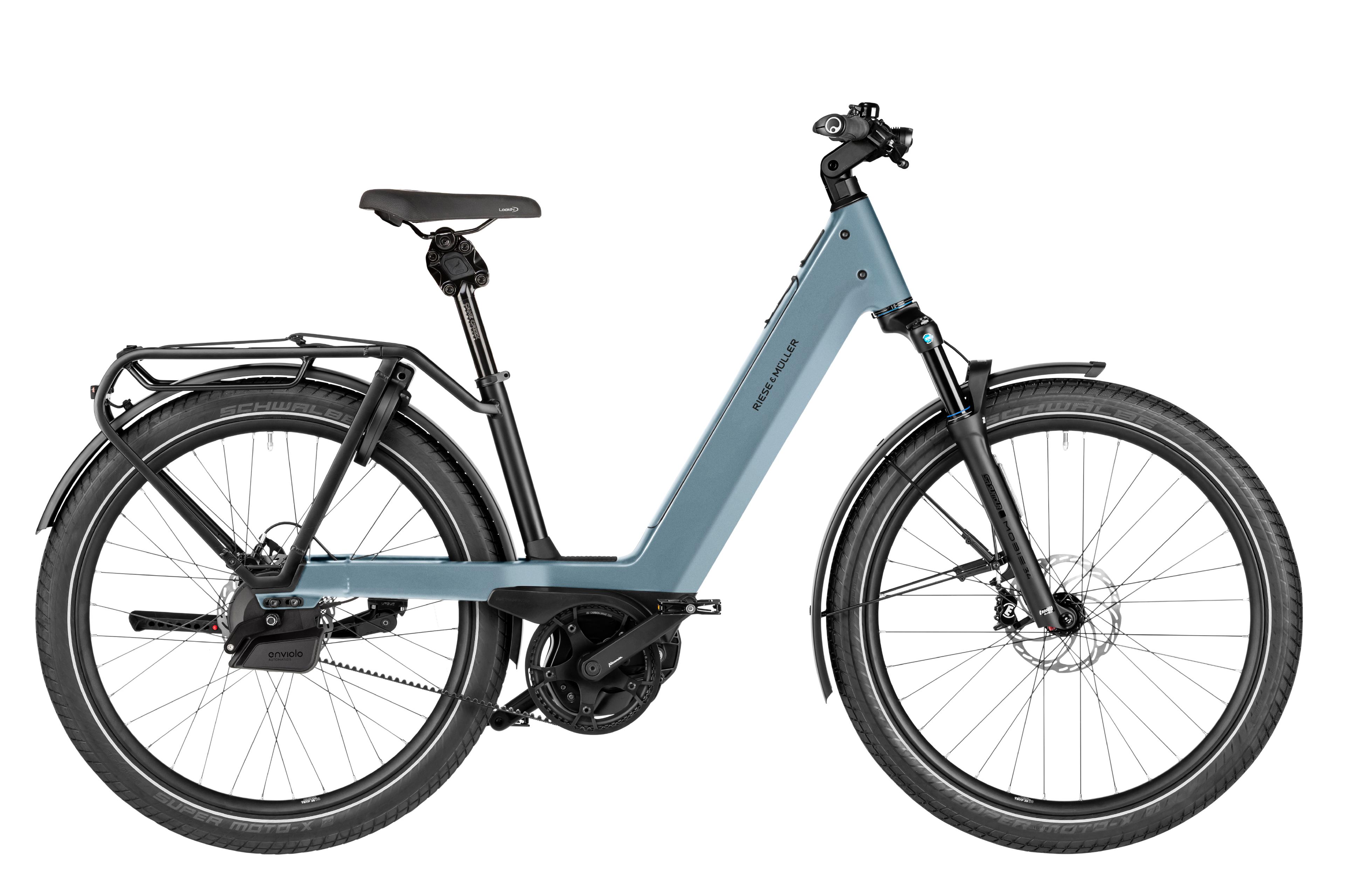 Riese & Müller Nevo5 automatic E-Citybikes (blau) 1