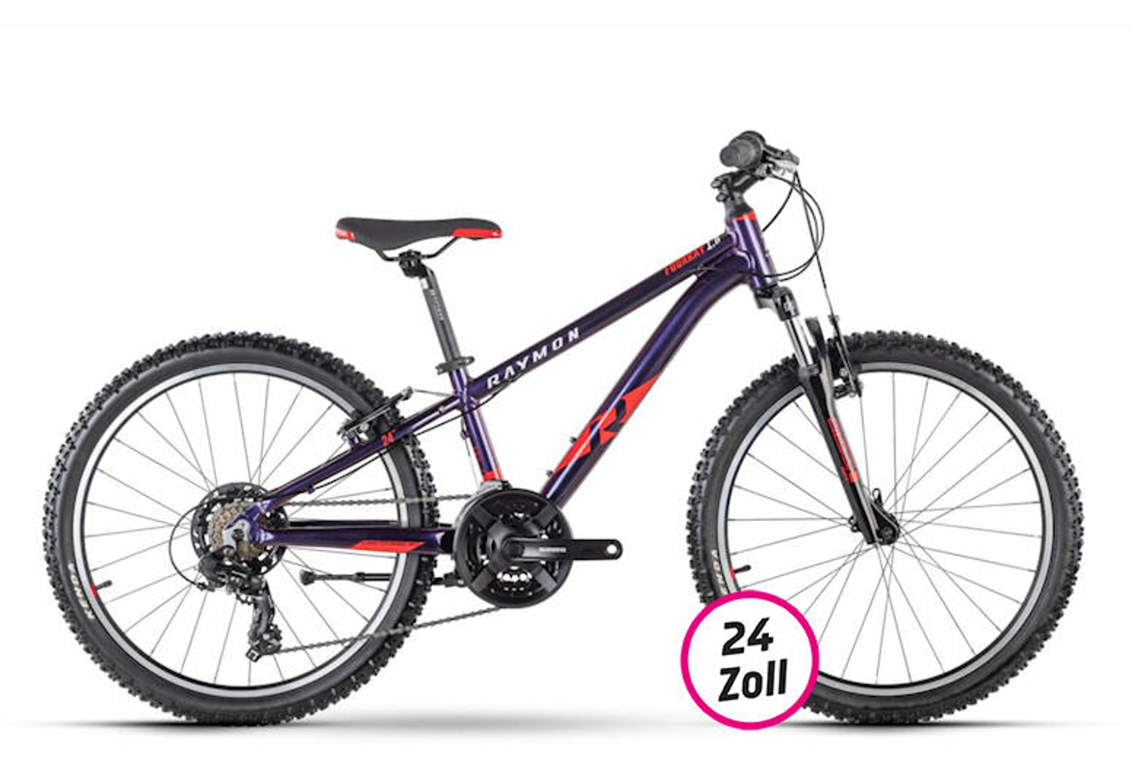 Raymon FourRay 1.0 Kinderfahrrad 24 Zoll (lila) 1