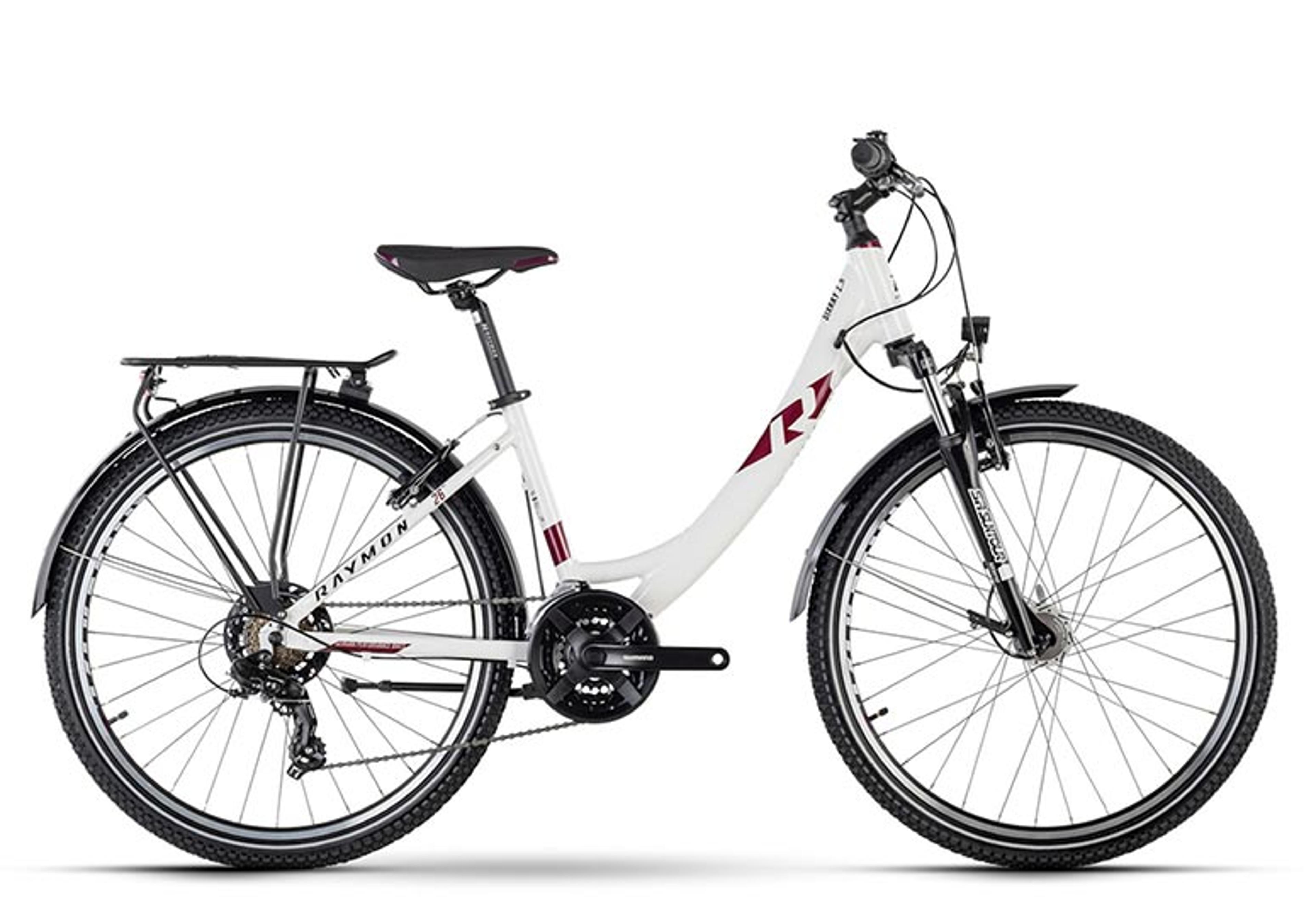 Raymon SixRay 1.5 Street Jugendfahrrad 26 Zoll (weiss) 1
