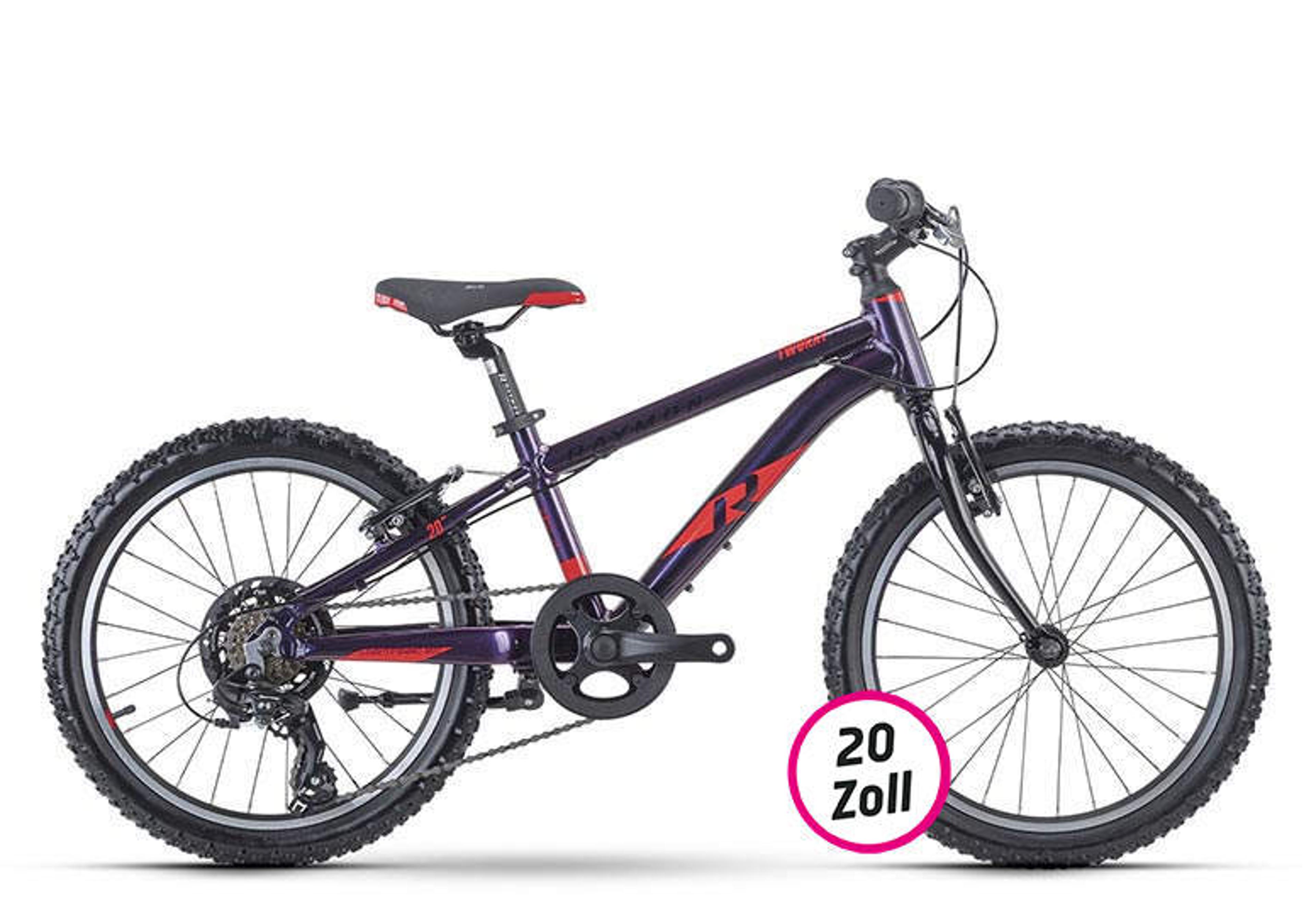 Raymon TwoRay 1.0 Kinderfahrrad 20 Zoll (lila) 1