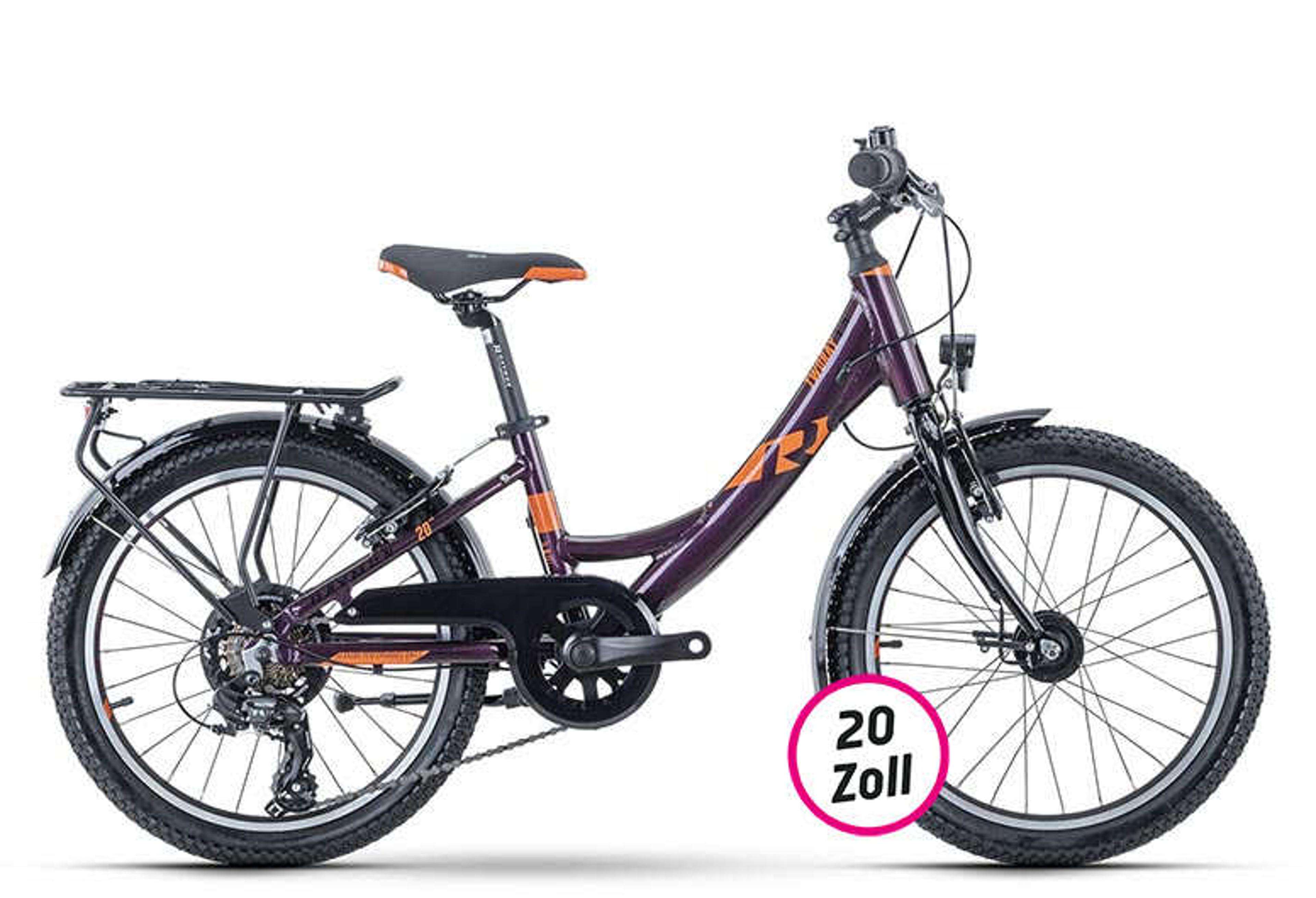 Raymon TwoRay 1.5 Street Kinderfahrrad 20 Zoll (lila) 1