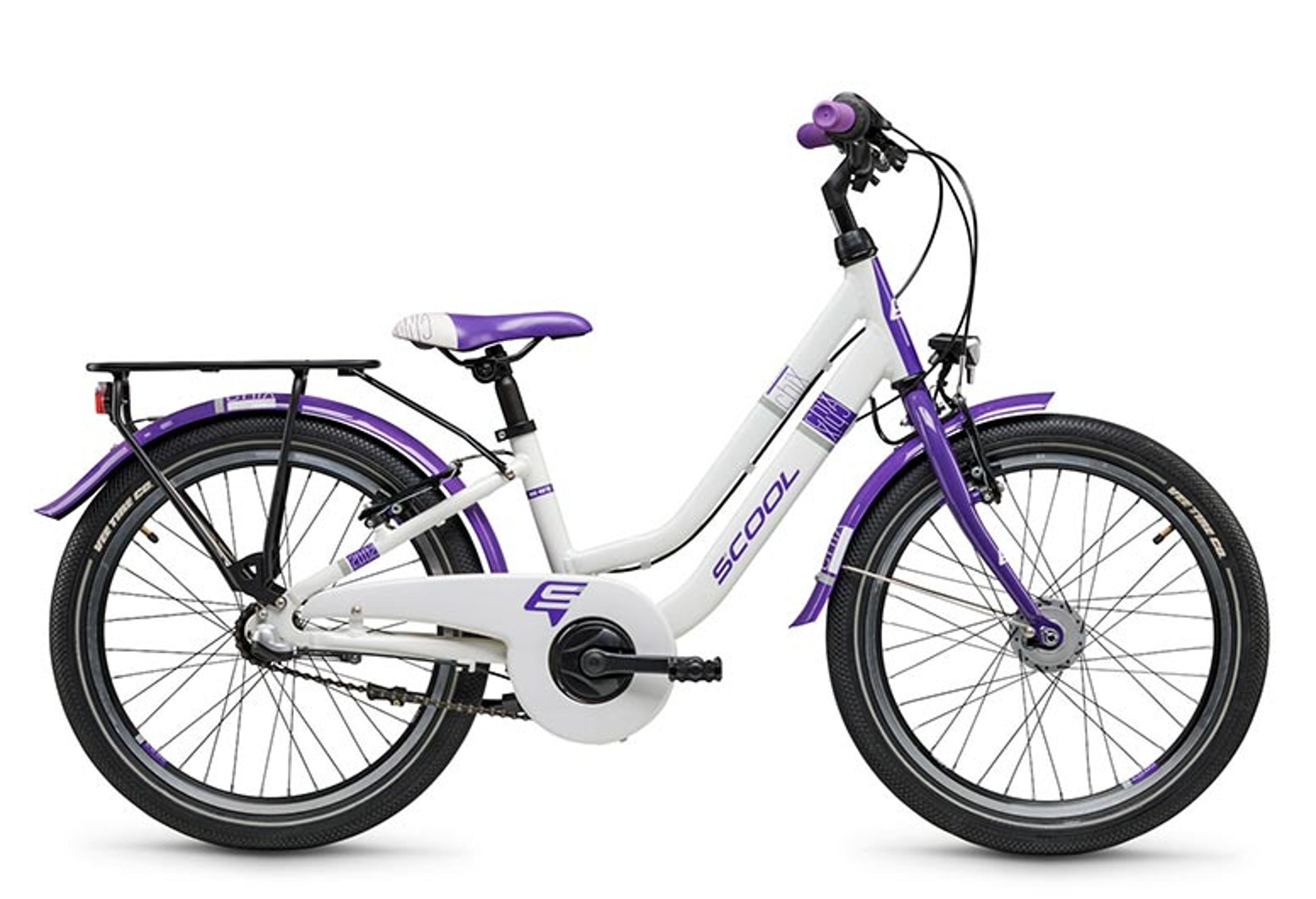 S'COOL chiX twin 20-3 Kinderfahrrad 20 Zoll (weiss) 1