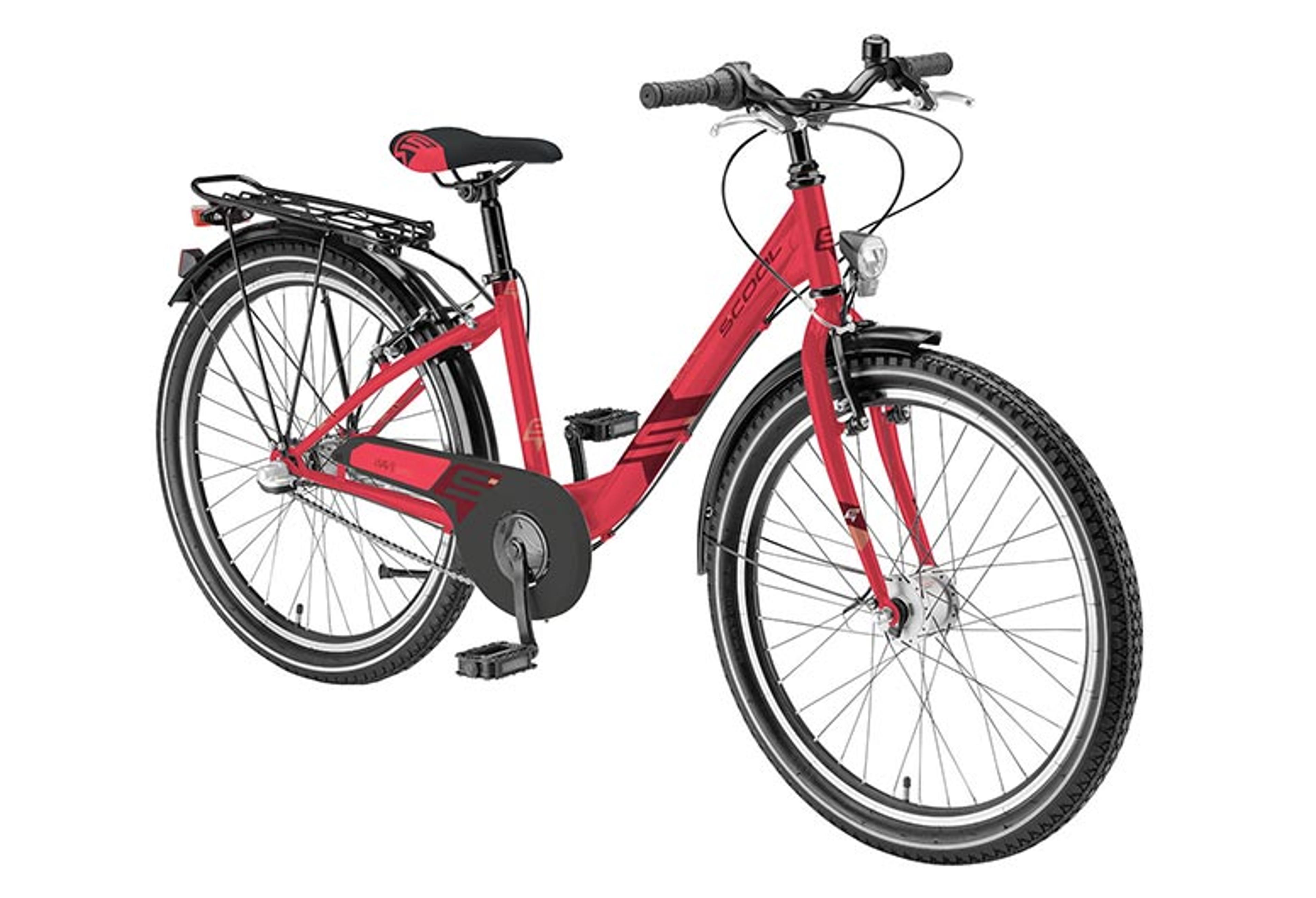 S'COOL steel ltd 26-3 Jugendfahrrad 26 Zoll (rot) 1