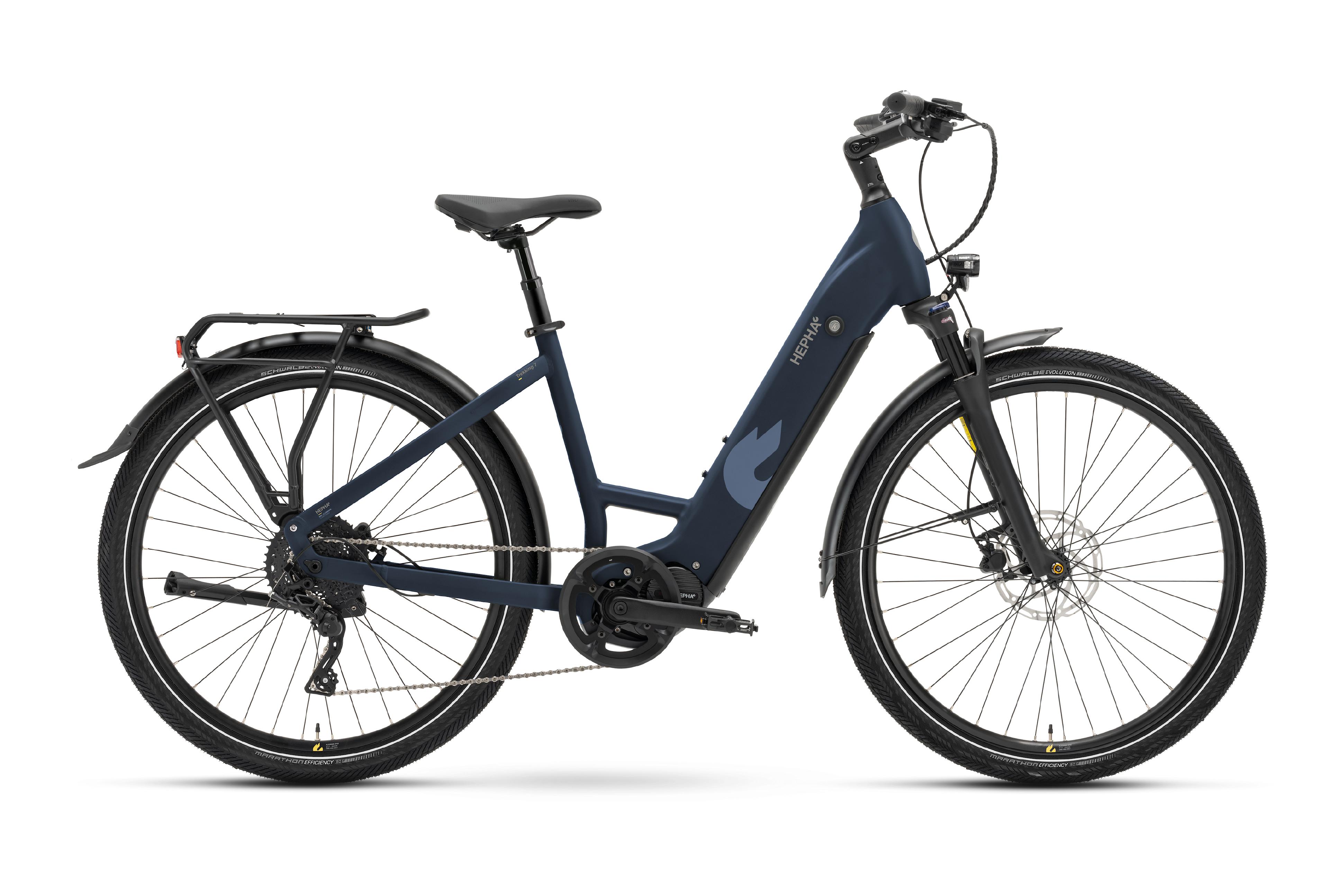 HEPHA Trekking 7 Ultra+ E-Trekkingbikes (blau) 1