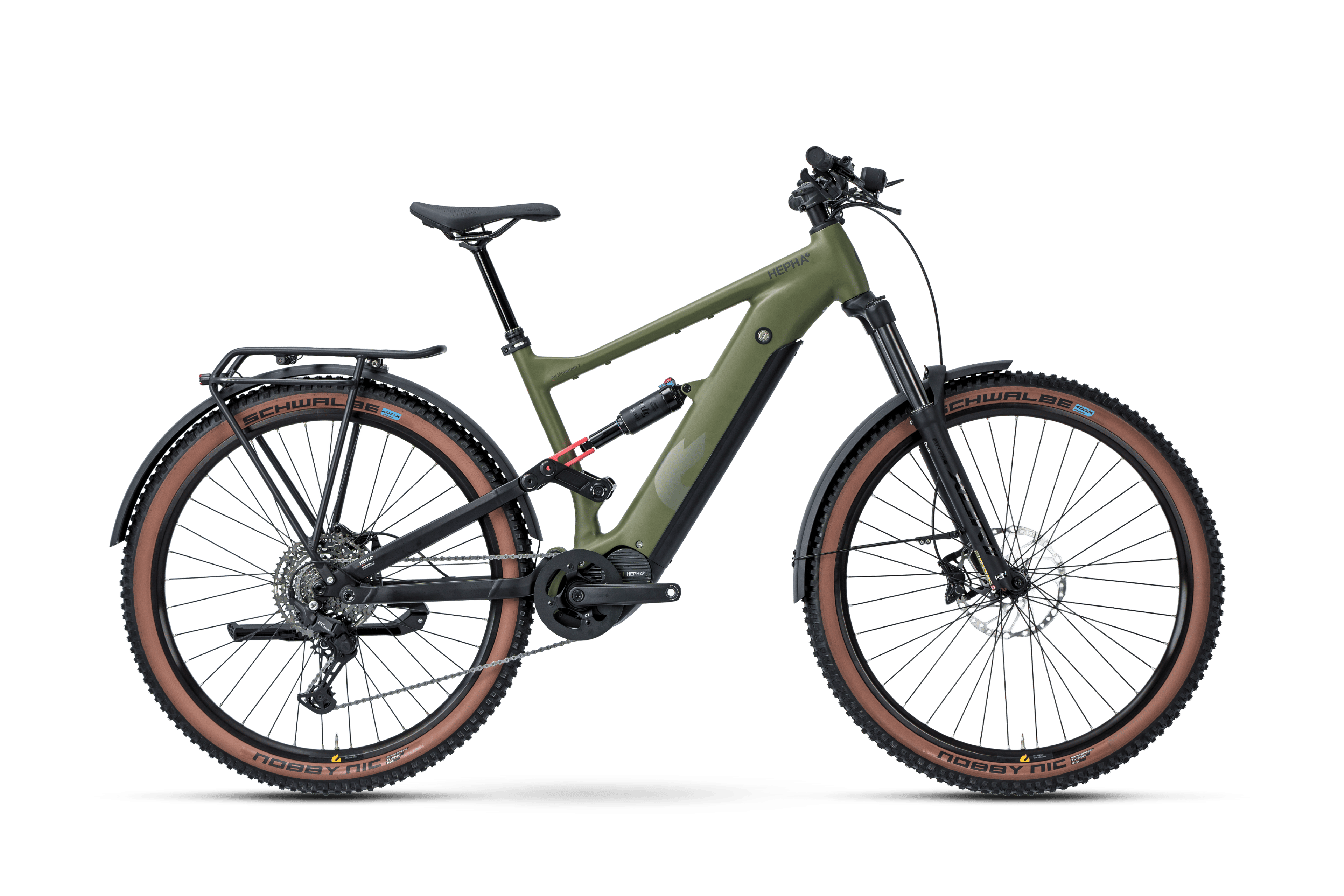 HEPHA All Mountain 7 Alloy Long Range SUV E-Fullys (grün) 1