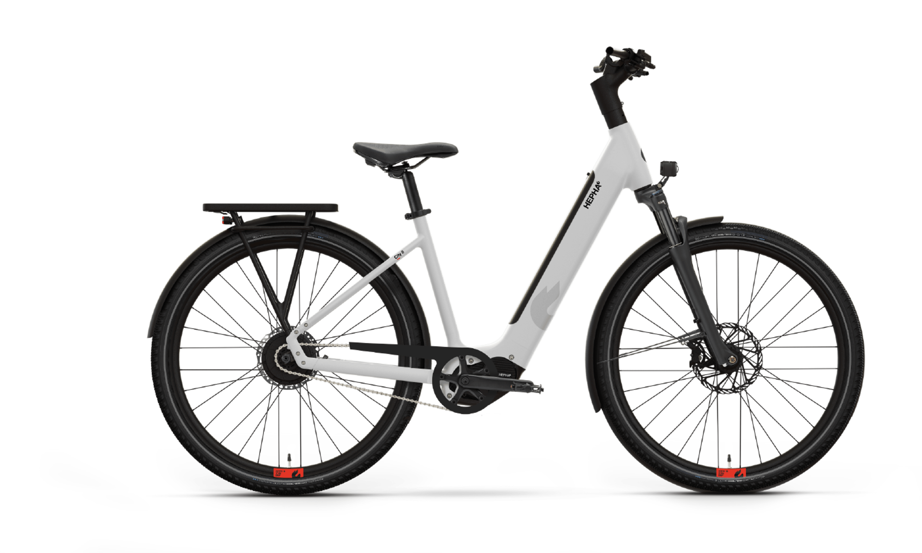HEPHA City 8 Long Range E-Citybikes (grau) 1