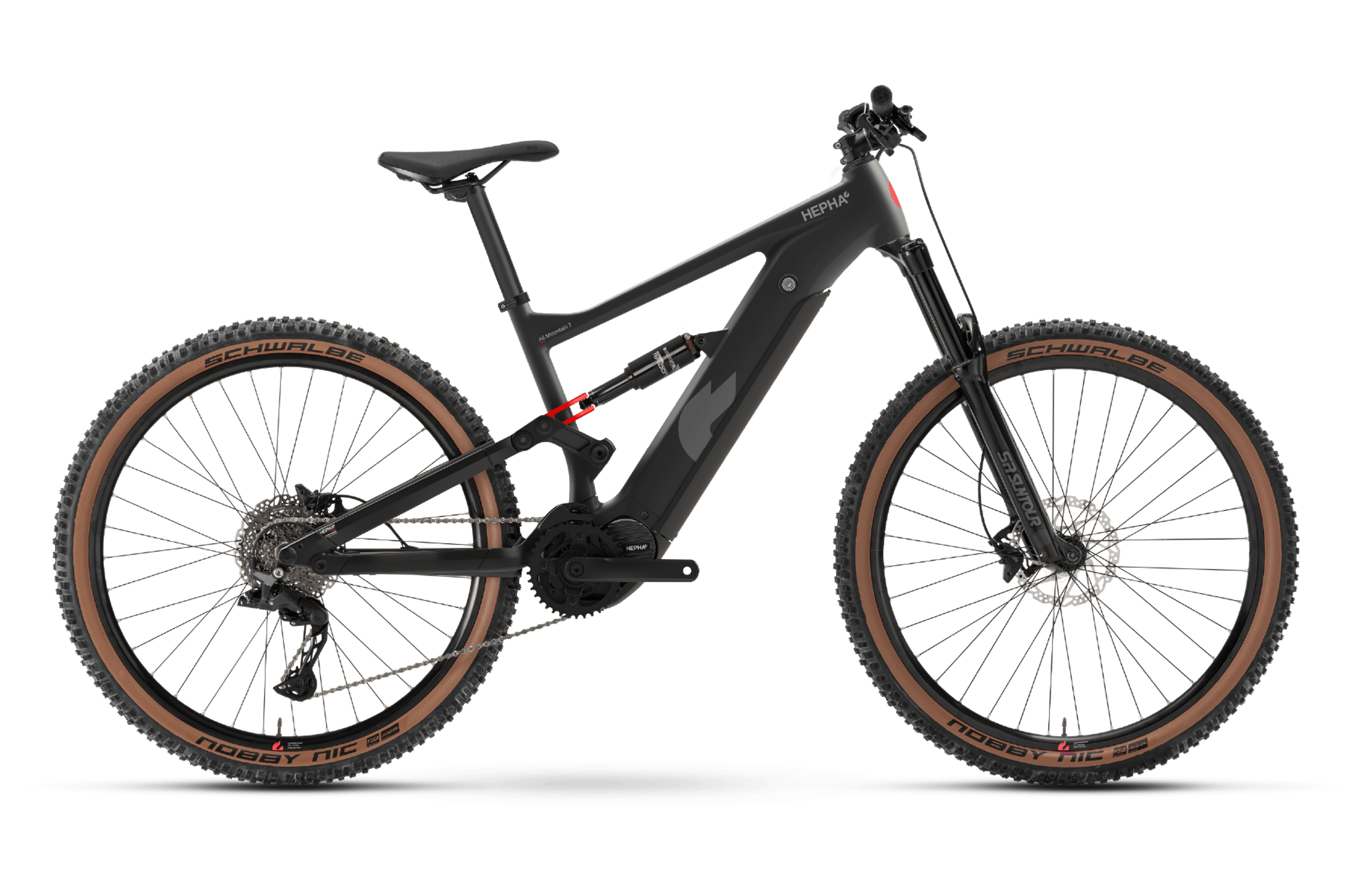 HEPHA All Mountain 7 Alloy Limited E-Fullys (schwarz) 1