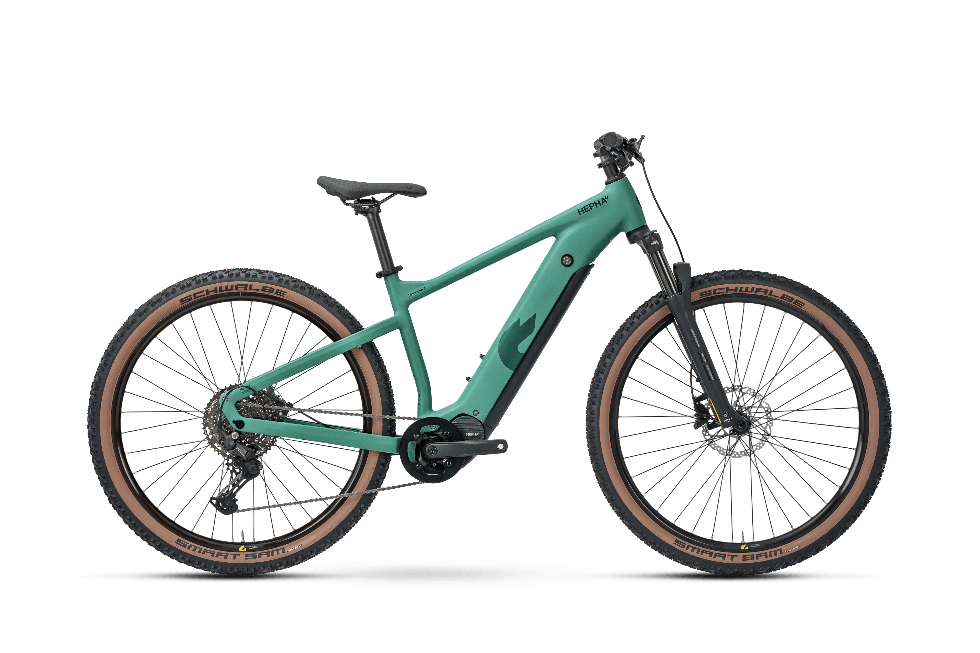 HEPHA Mountain 7 Ultra E-Hardtails (grün) 1