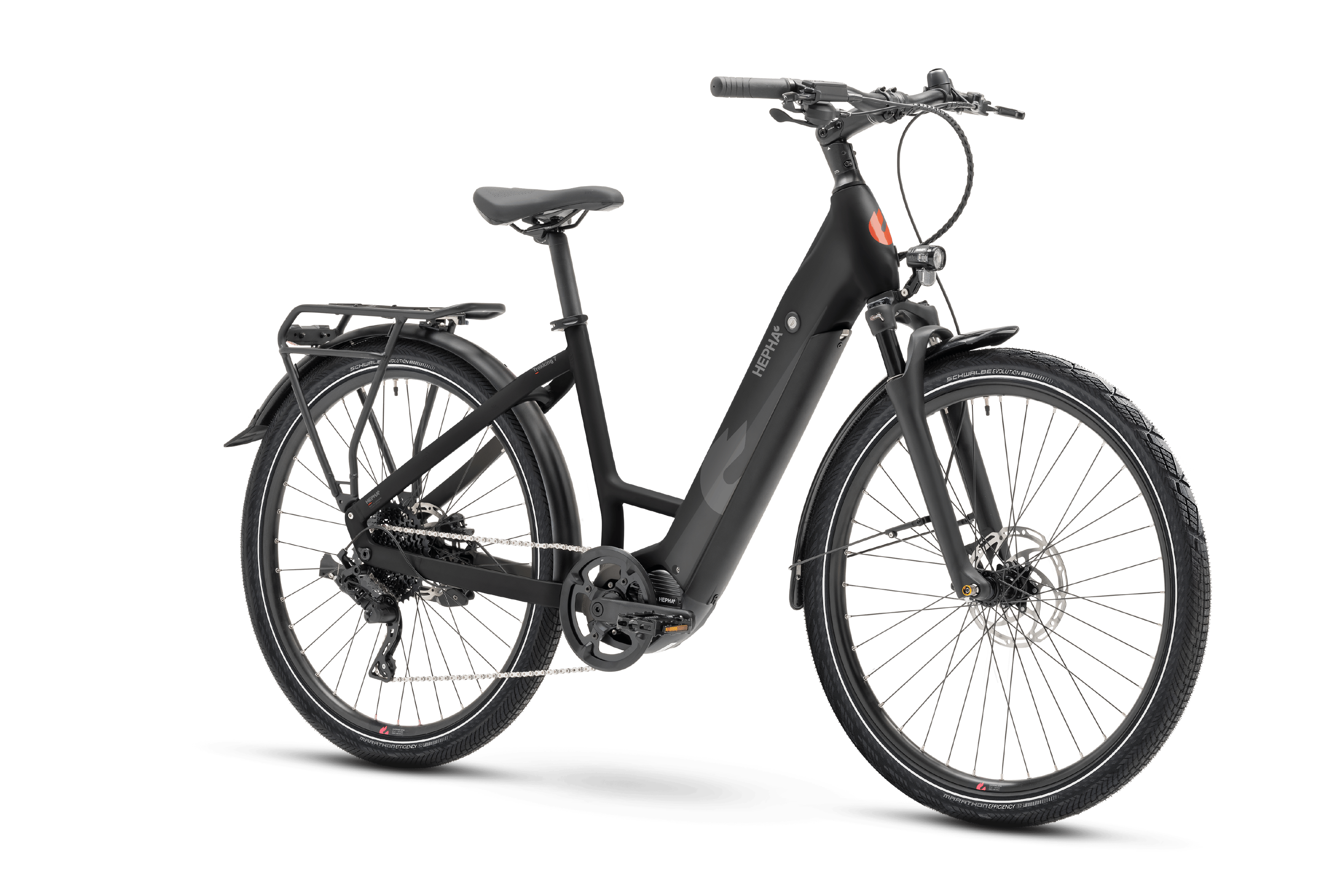 HEPHA Trekking 7 Limited E-Trekkingbikes (schwarz) 1