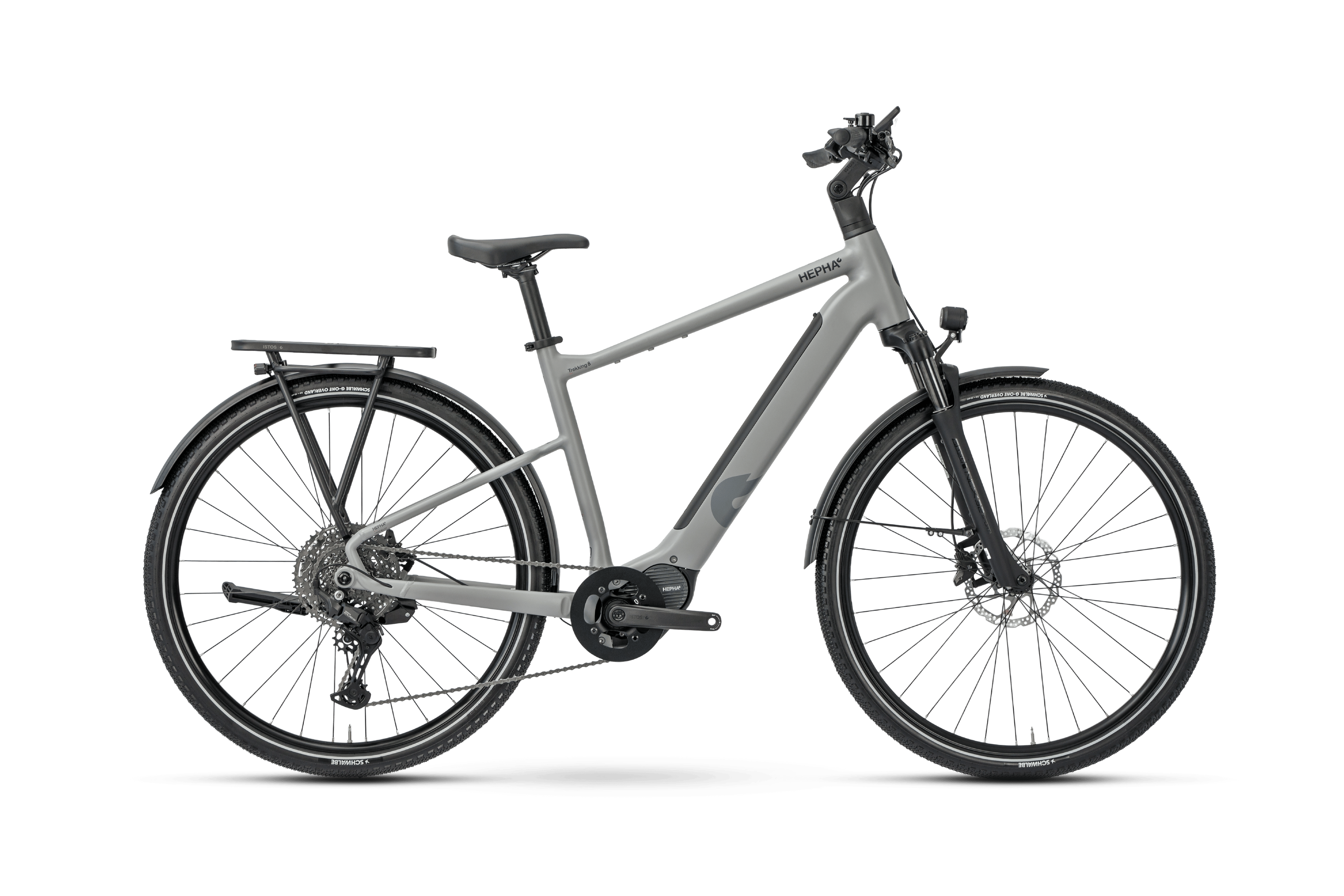HEPHA Trekking 8 Performance E-Trekkingbikes (grau) 1