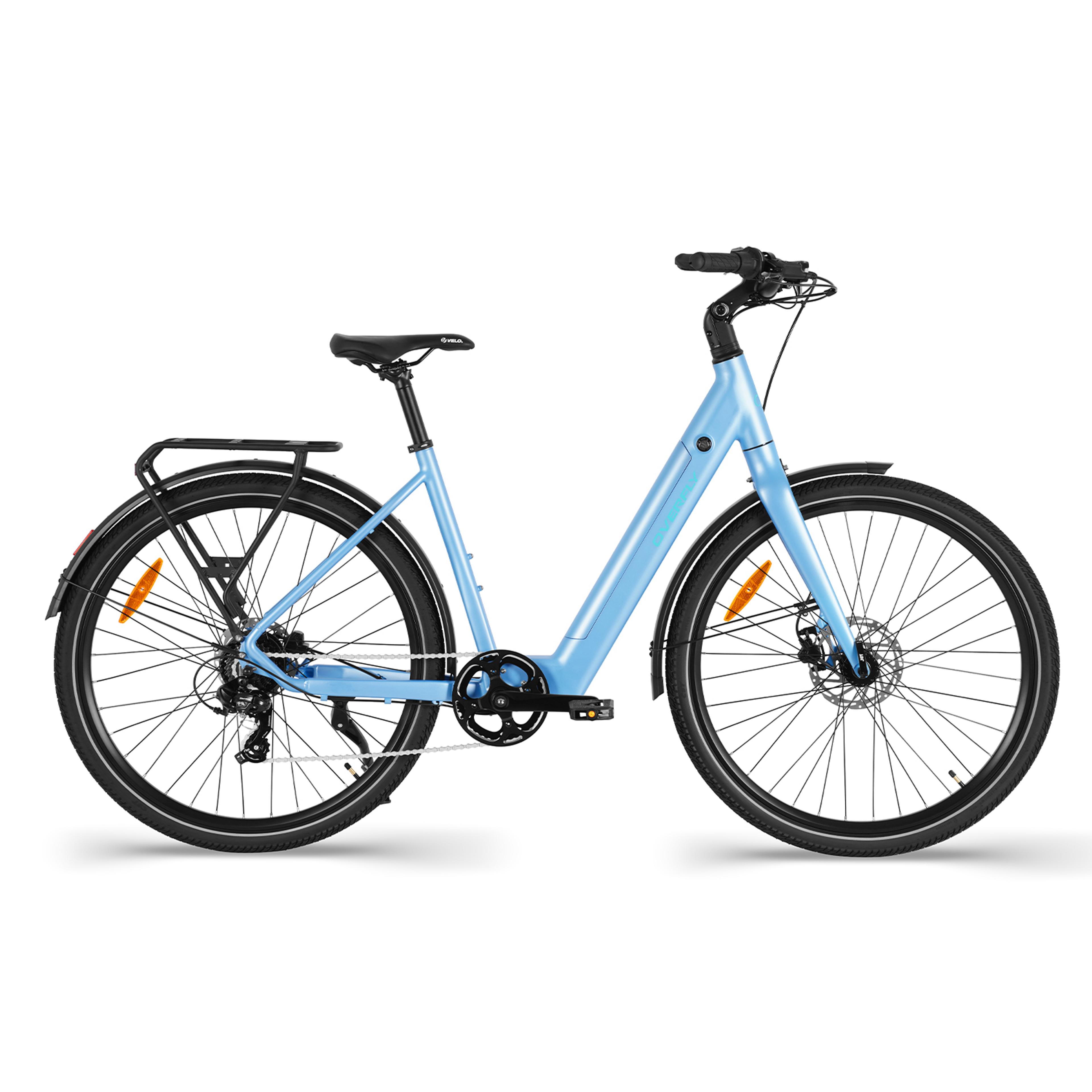 Overfly HERA E-Trekkingbikes (blau) 1