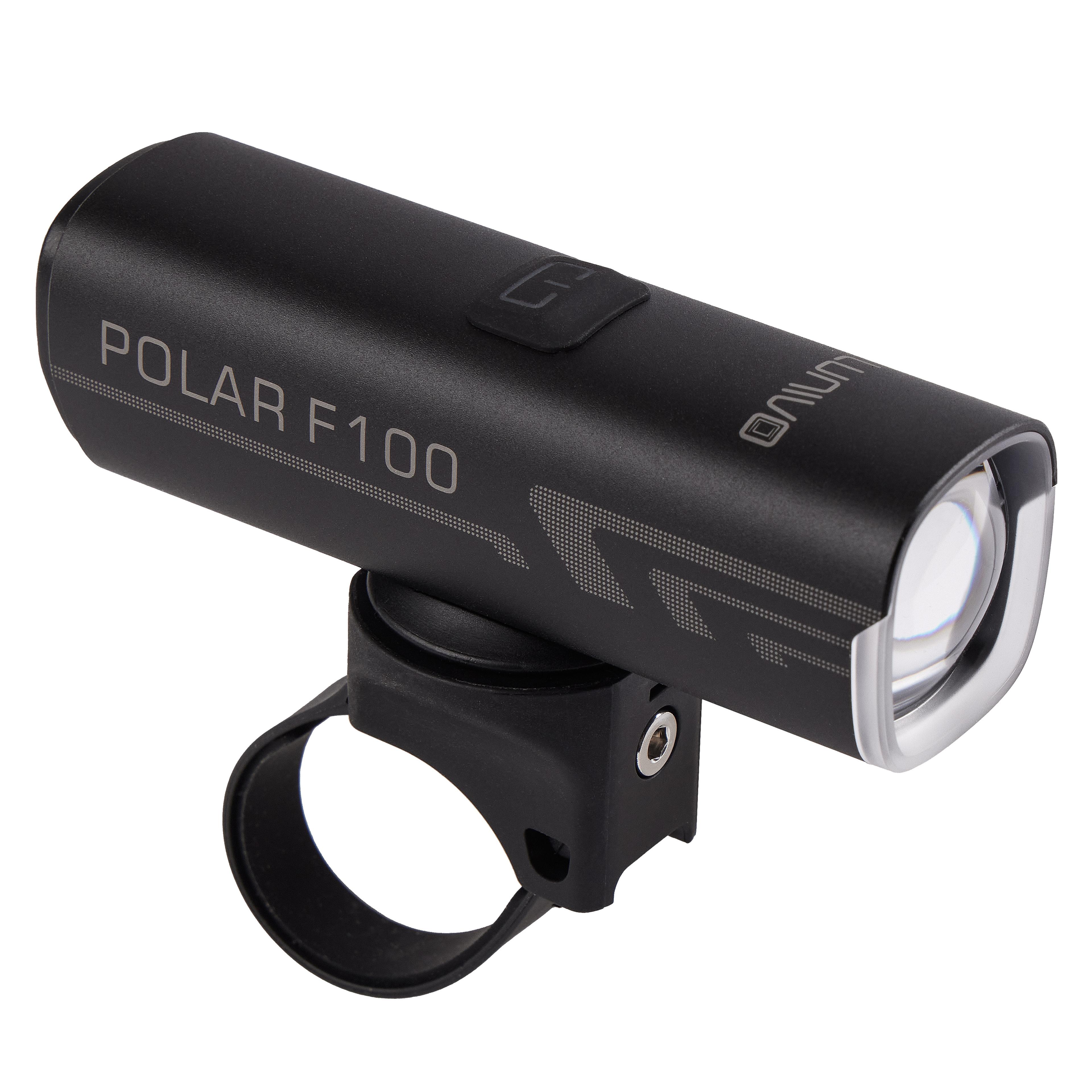 LUNIVO Polar F100 Fahrradbeleuchtung (schwarz) 1