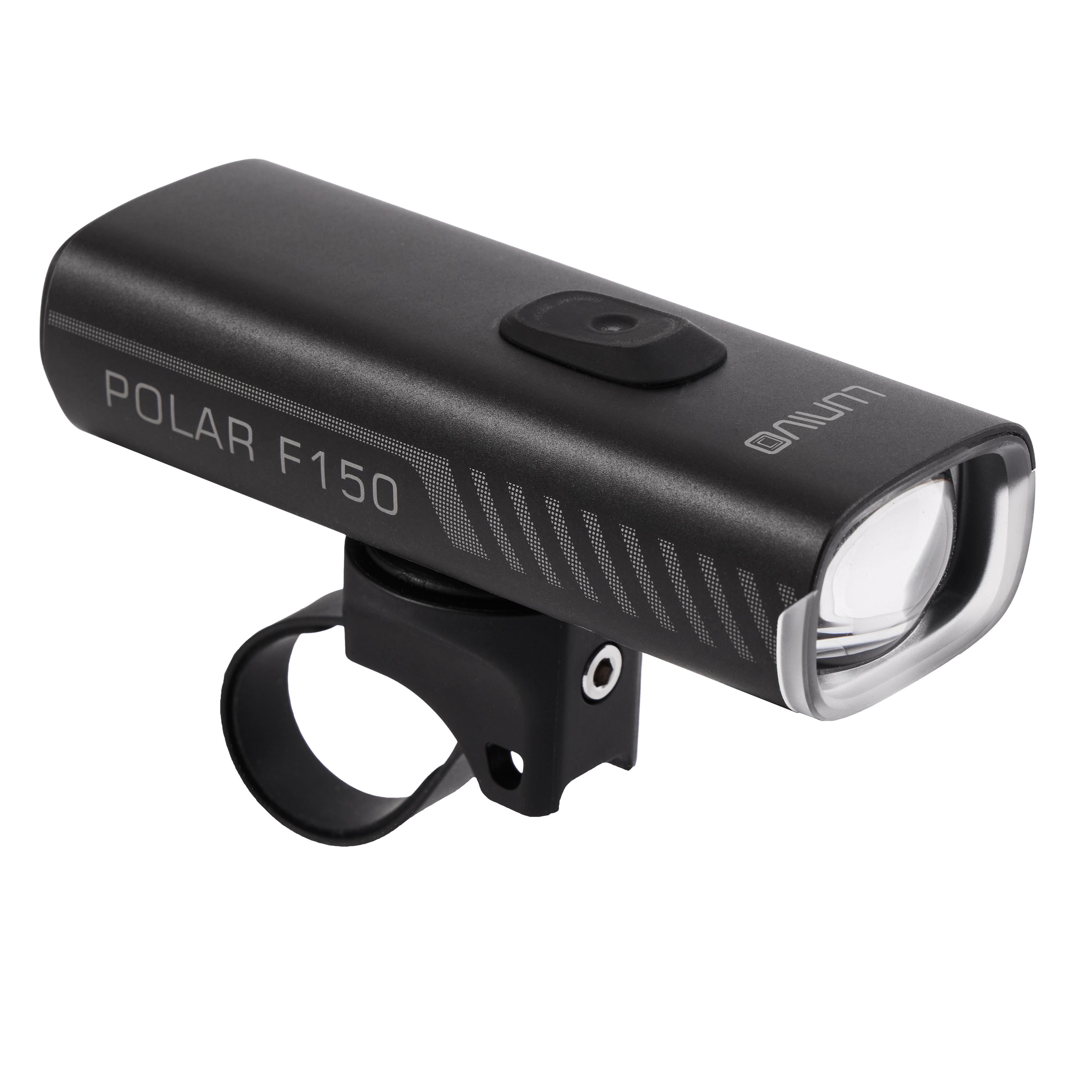 LUNIVO Polar 150 Fahrradbeleuchtung (schwarz) 1