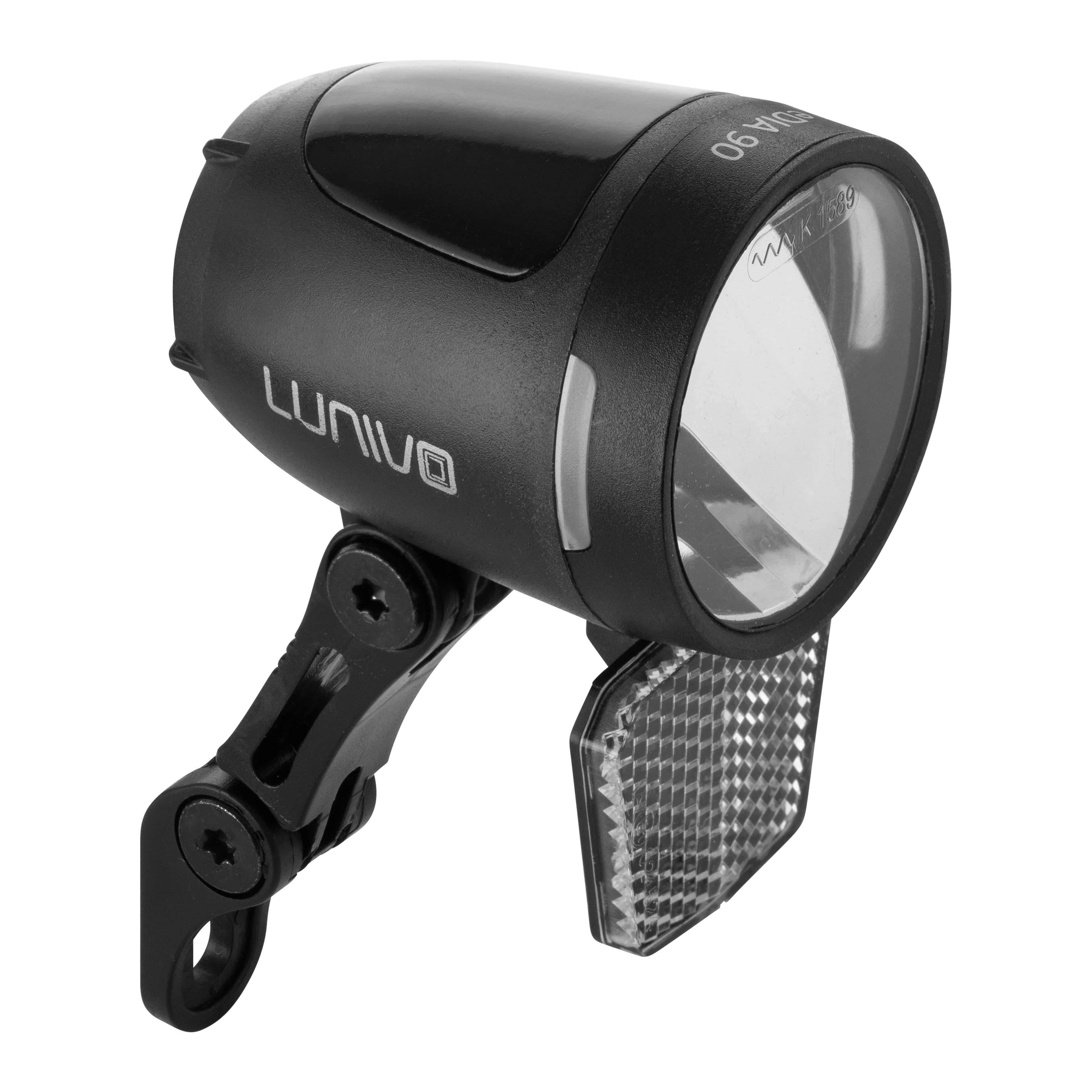 LUNIVO eDIA F90 Fahrradbeleuchtung (schwarz) 1