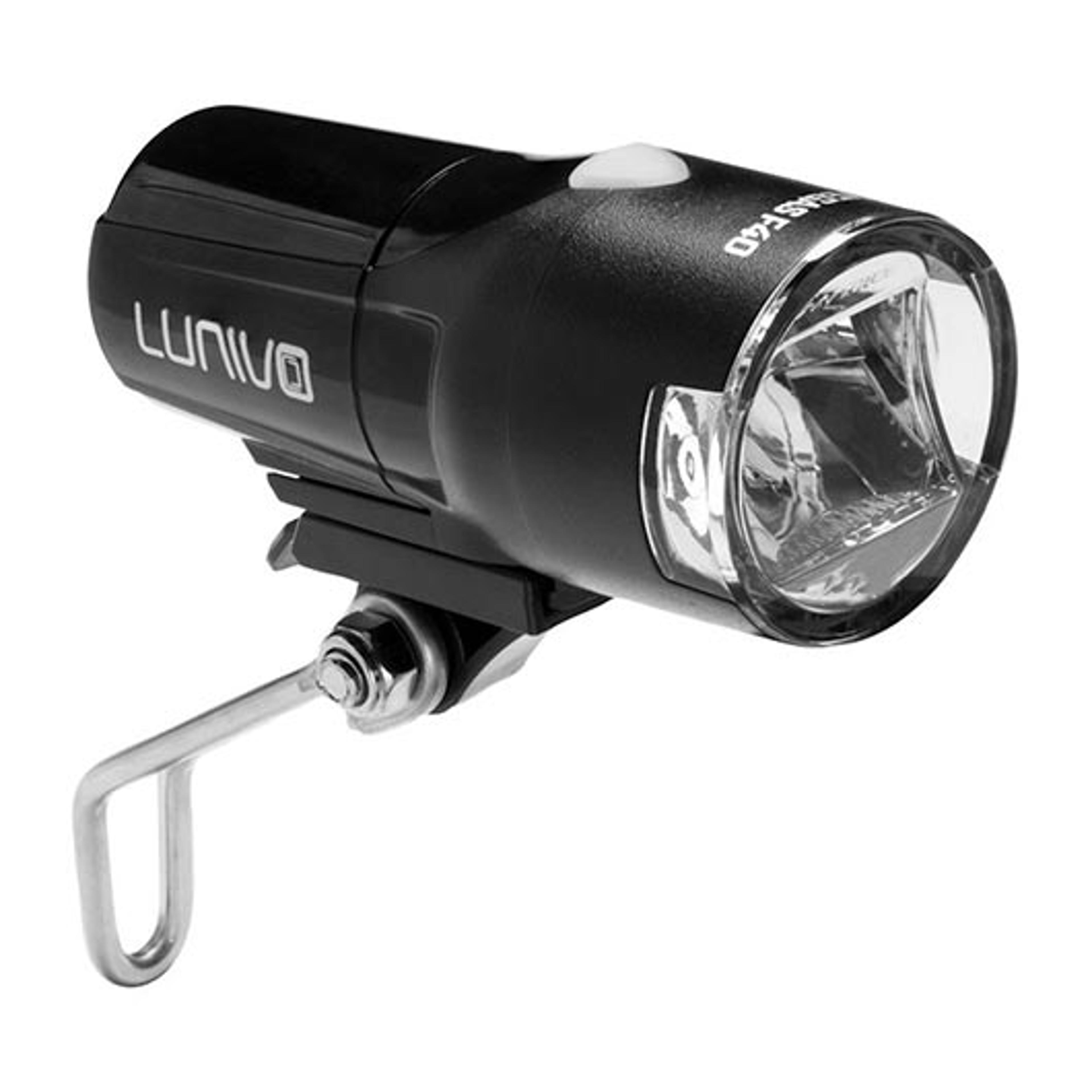 LUNIVO Vegas F40 Fahrradbeleuchtung (schwarz) 2