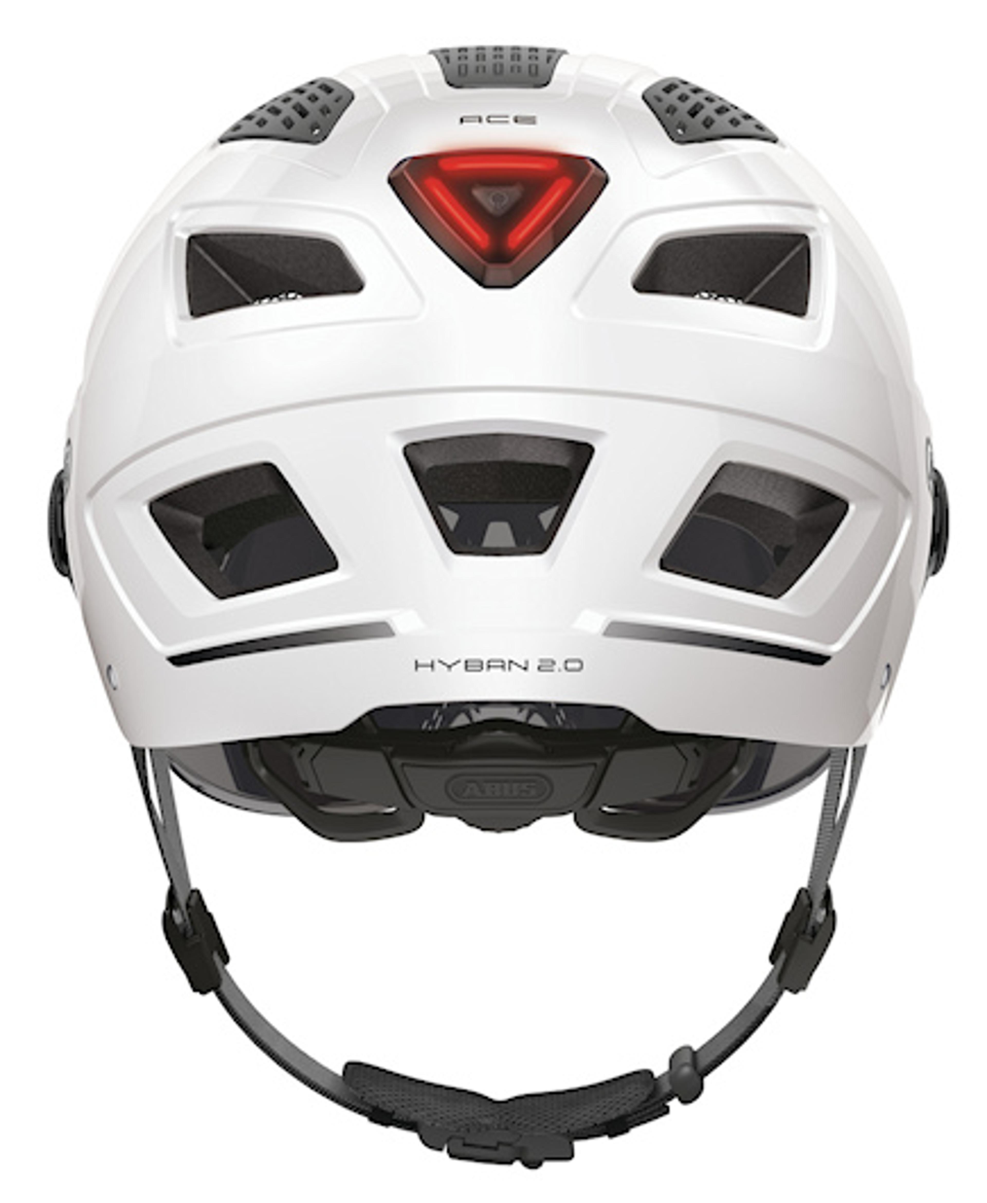 ABUS Hyban 2.0 ACE velvet black Helm (weiss) 2