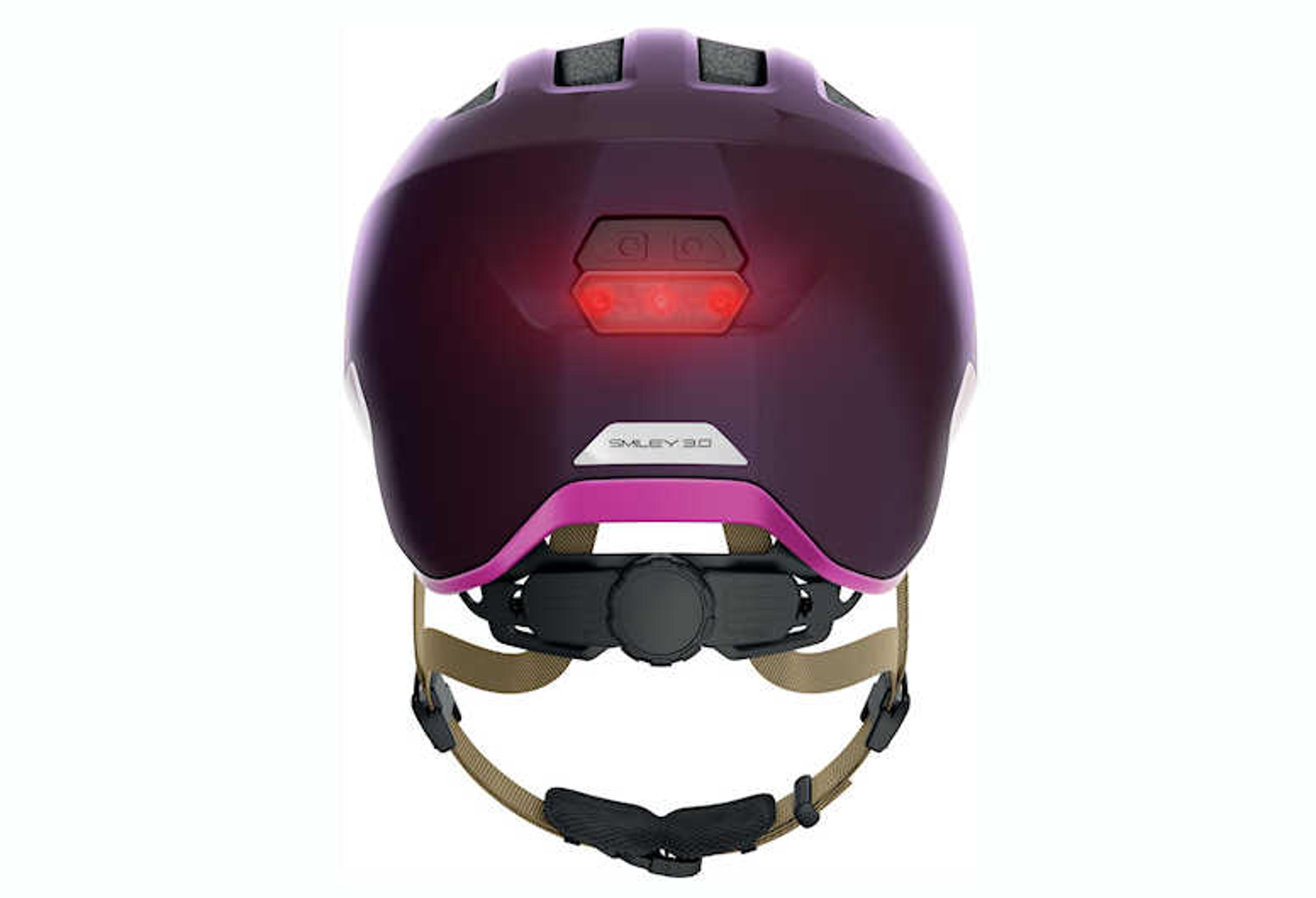 ABUS Smiley 3.0 ACE LED - royal purple Kinderhelm (lila) 3