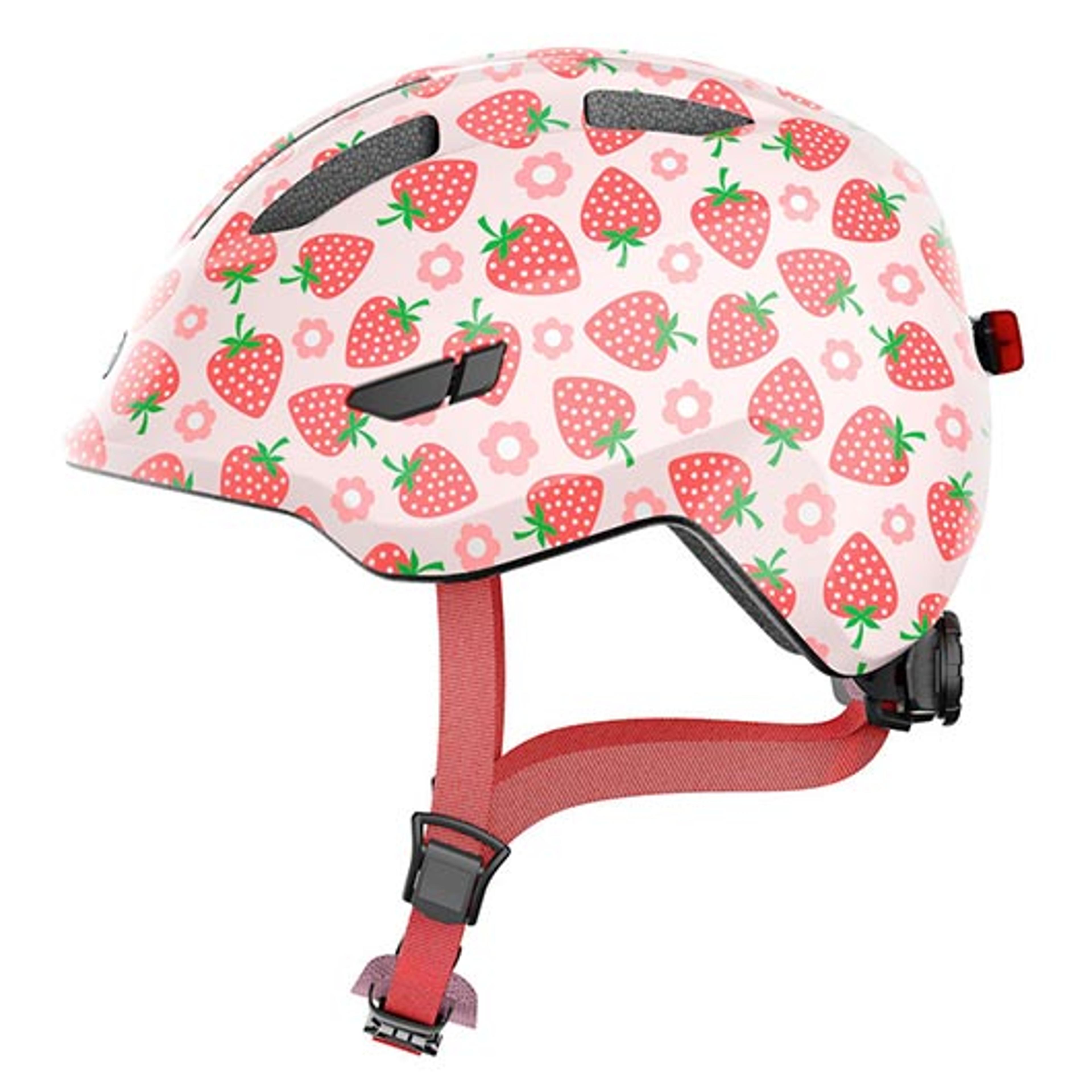 ABUS Smiley 3.0 LED rose strawberry Kinderhelm (rosa) 1