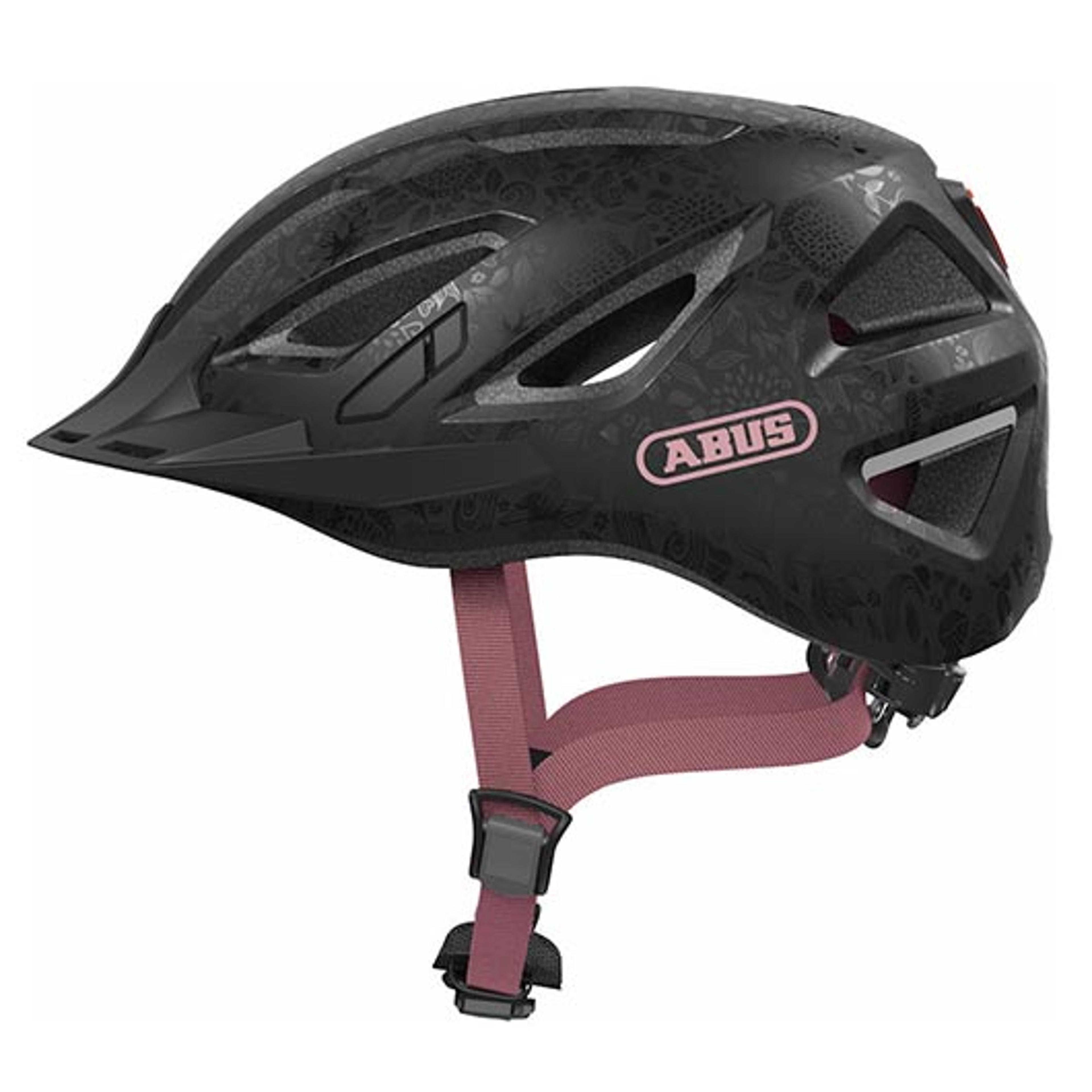 ABUS Urban-I 3.0 flower art Helm (schwarz) 1