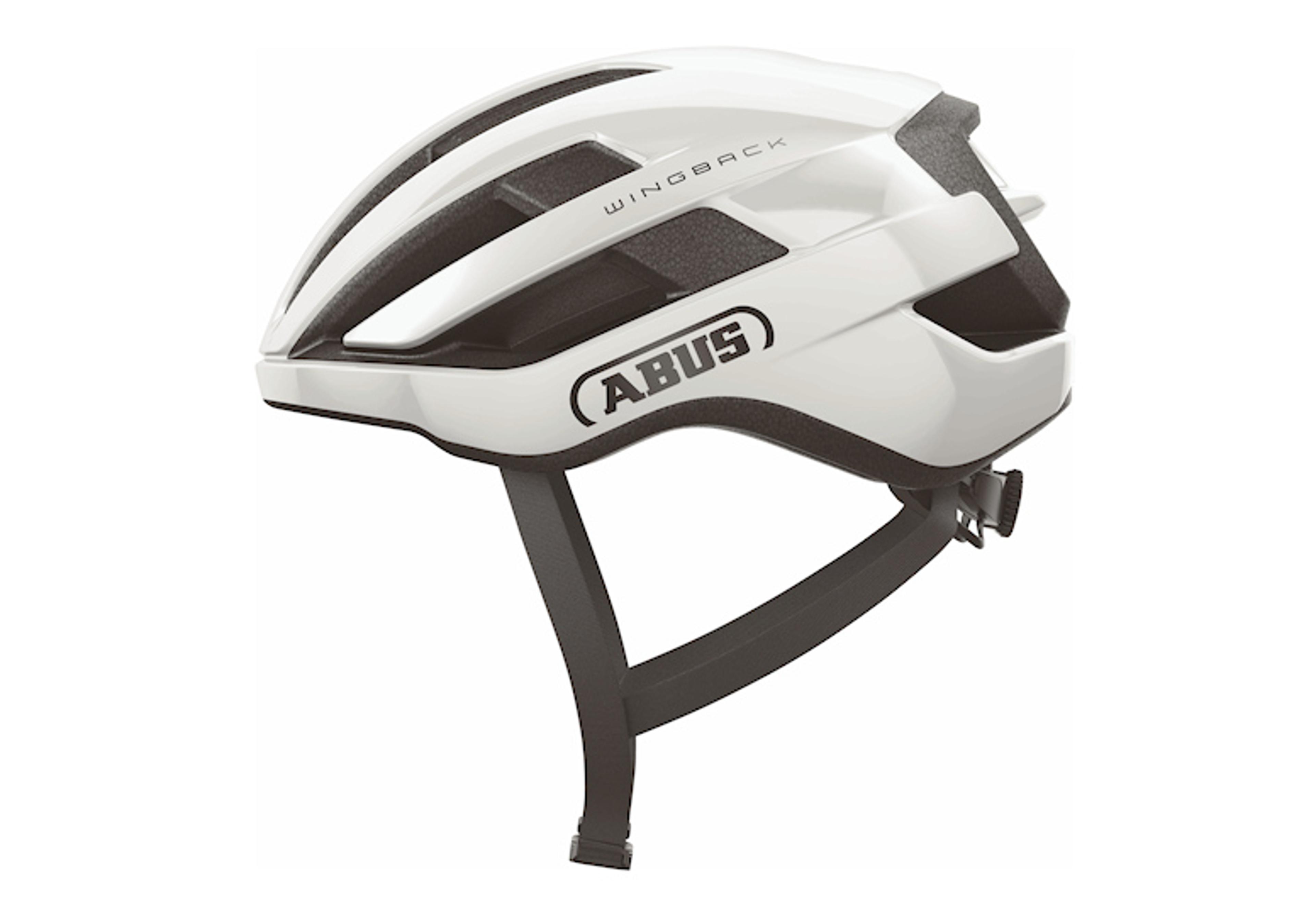 ABUS WingBack shiny white Helm (weiss) 1
