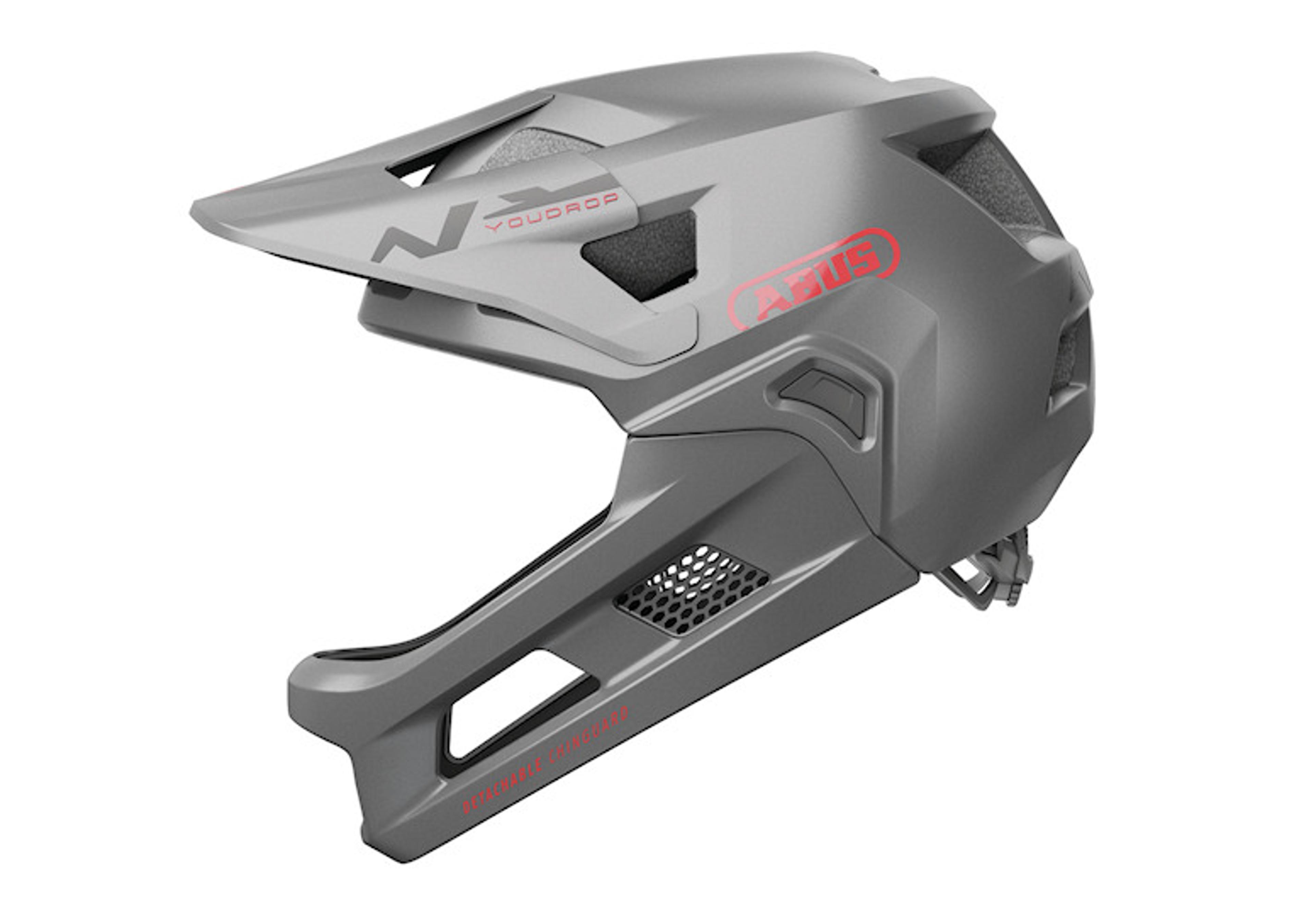 ABUS YouDrop FF FullFace- Ti silver Kinderhelm 1