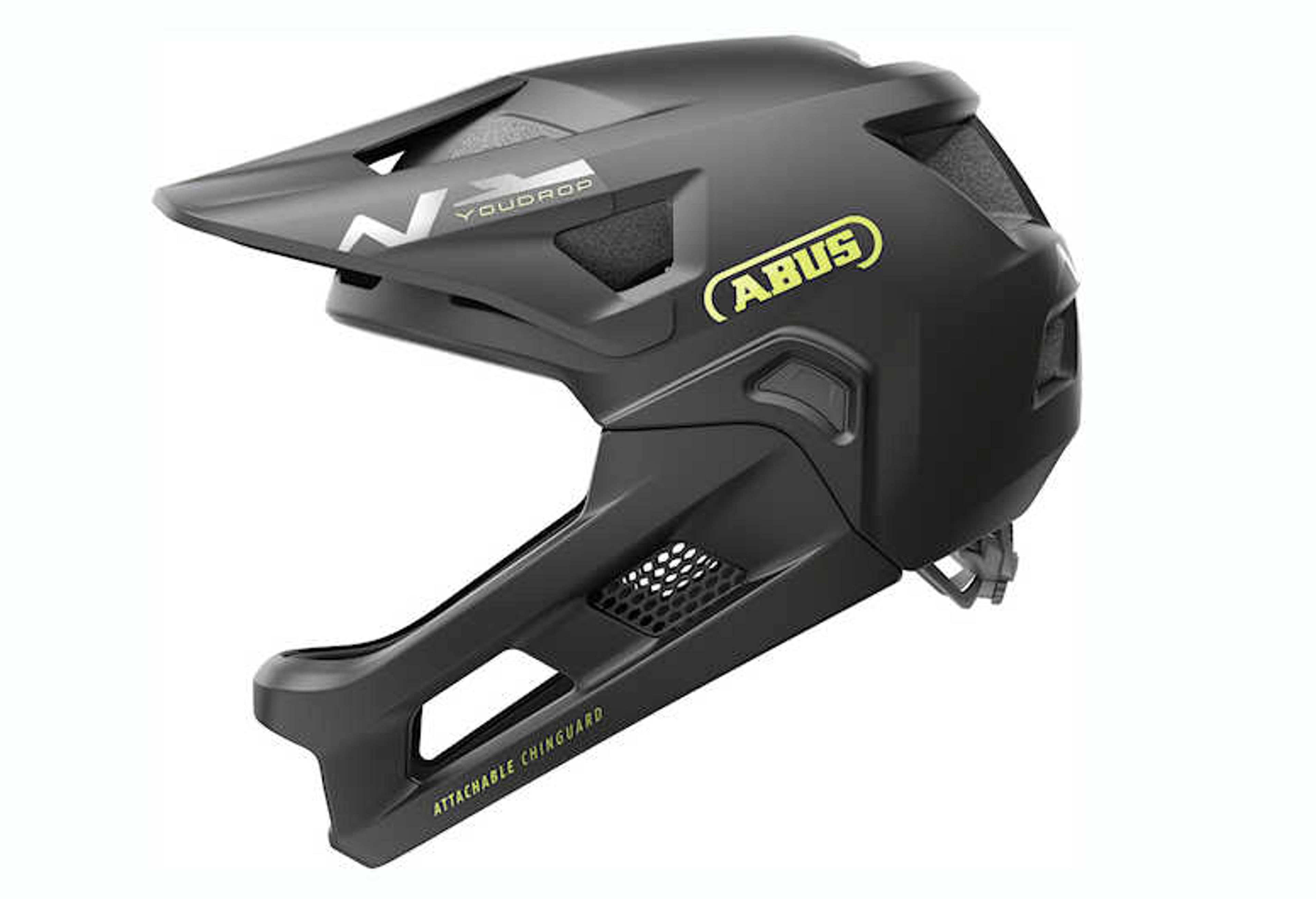 ABUS YouDrop FF FullFace - velvet black Kinderhelm (schwarz) 1