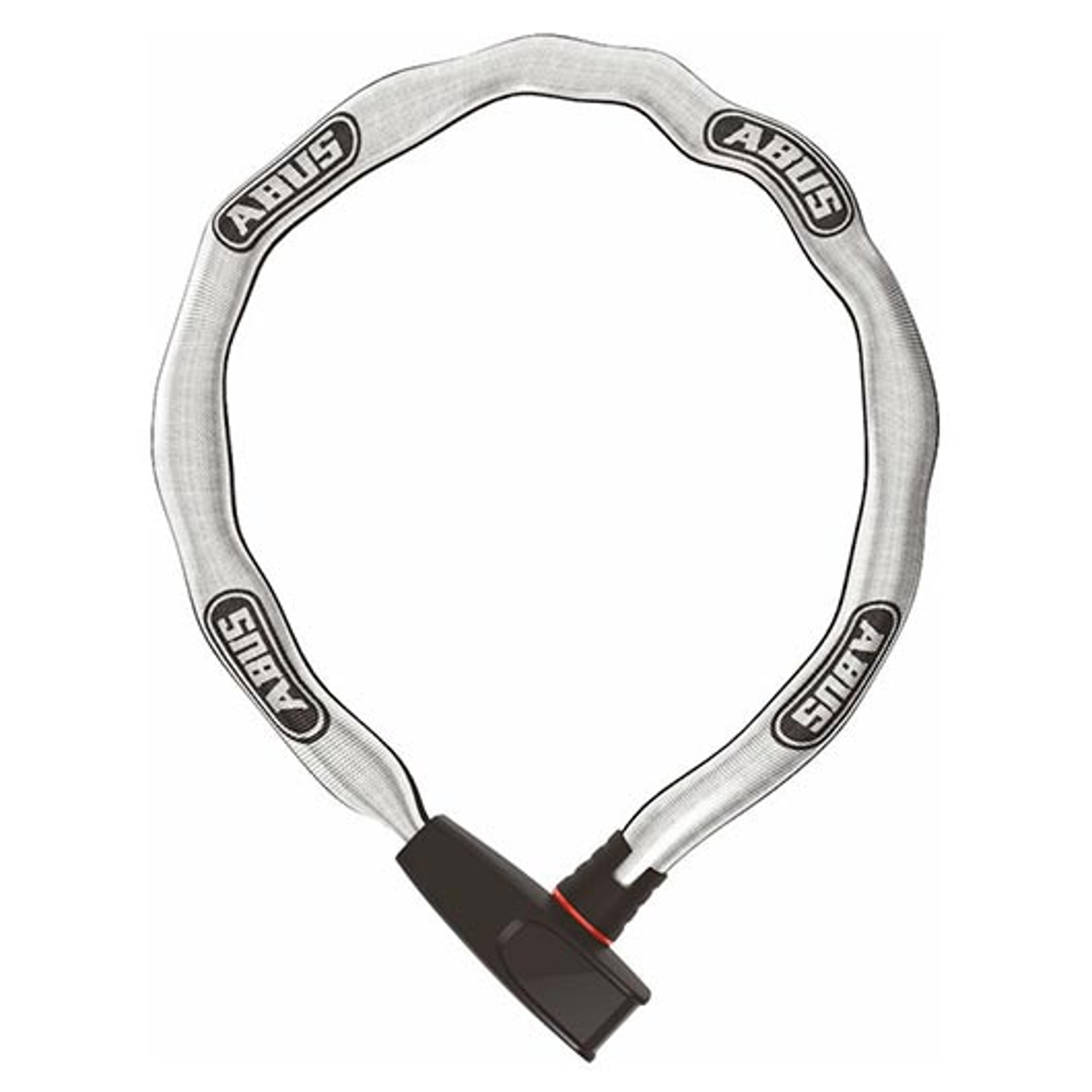 ABUS Catena 6806K/85 reflective Kettenschloss (grau) 1