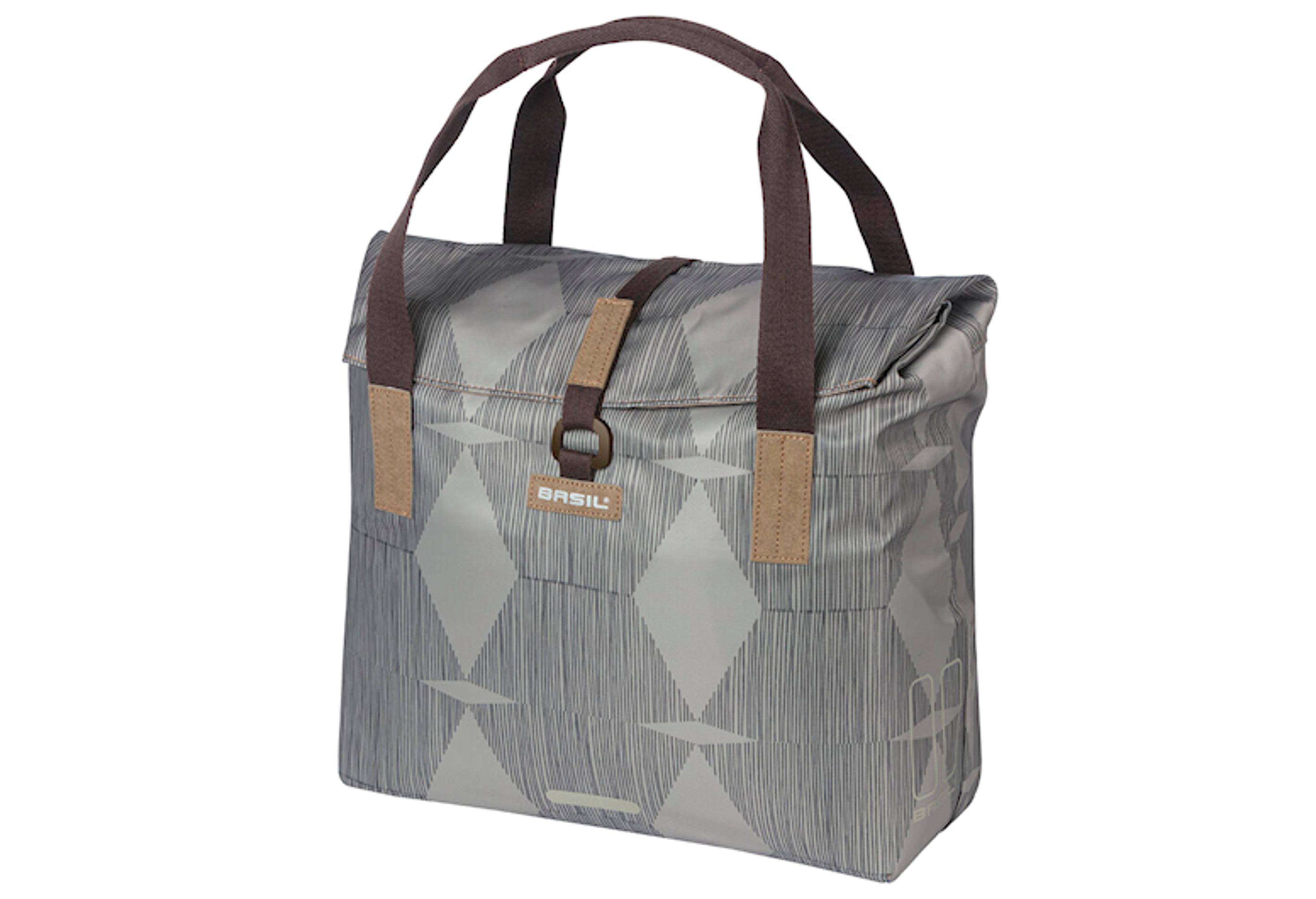 Basil Elegance Shopper Gepäckträgertasche (grau) 1