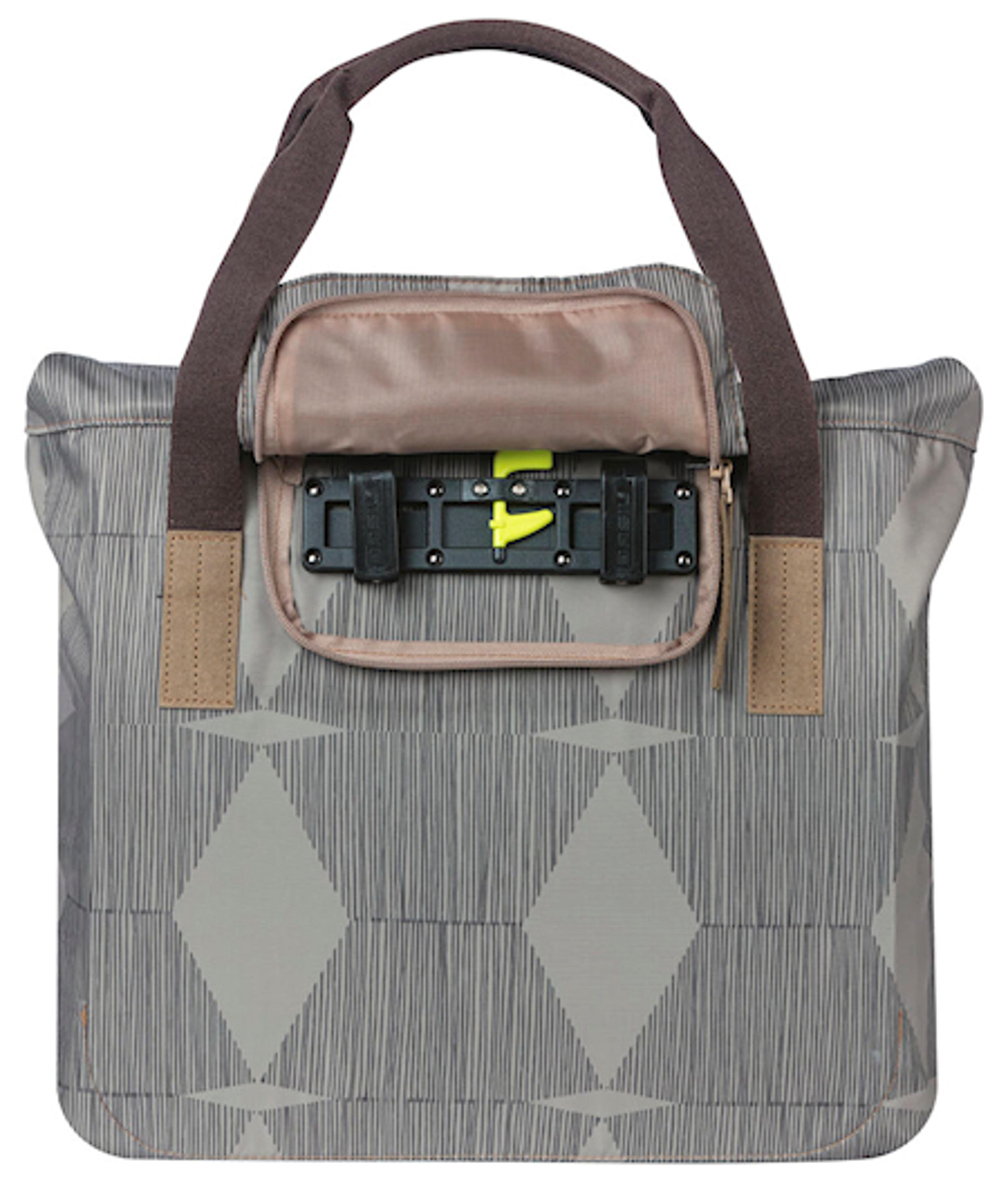 Basil Elegance Shopper Gepäckträgertasche (grau) 3