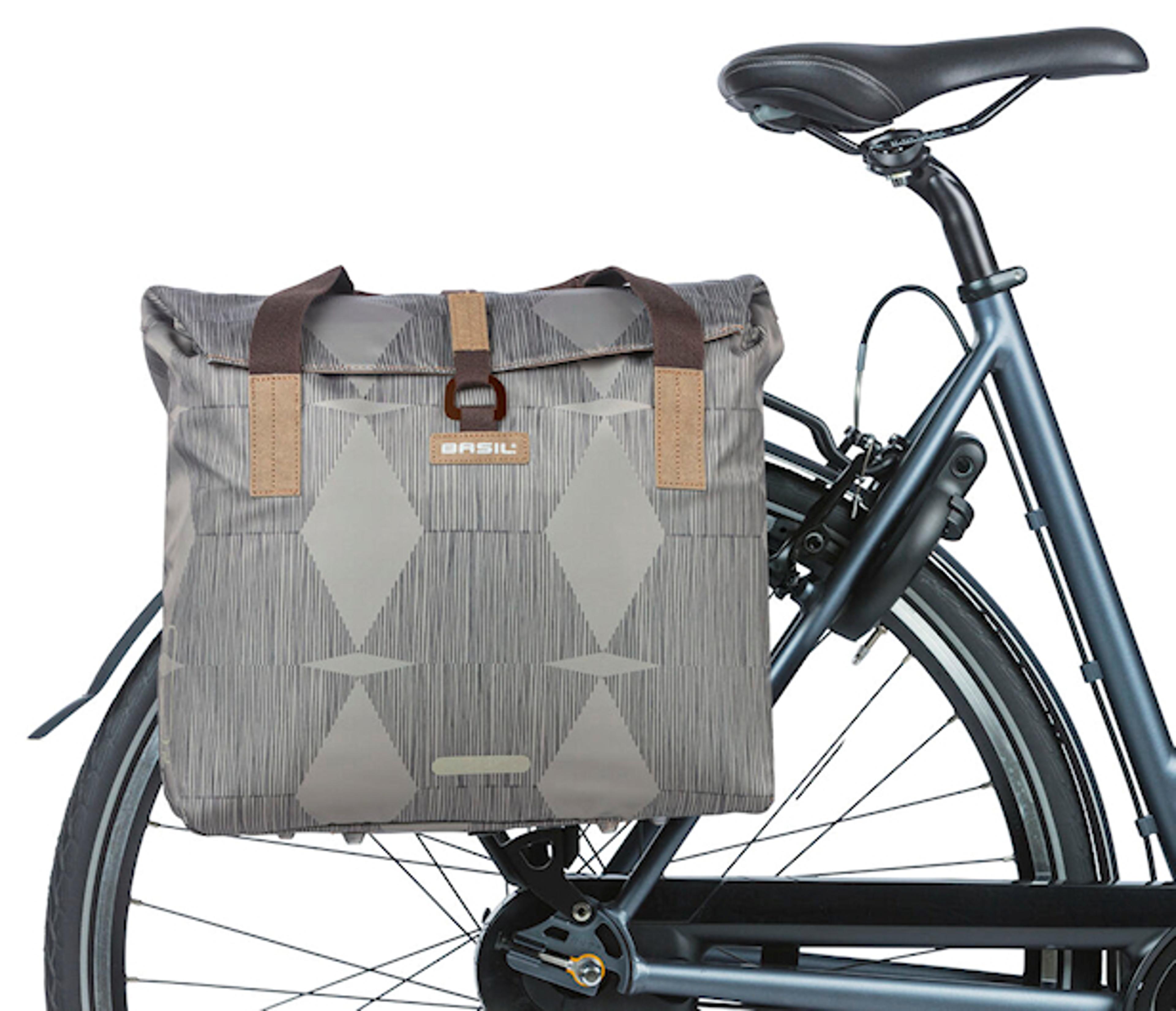 Basil Elegance Shopper Gepäckträgertasche (grau) 4