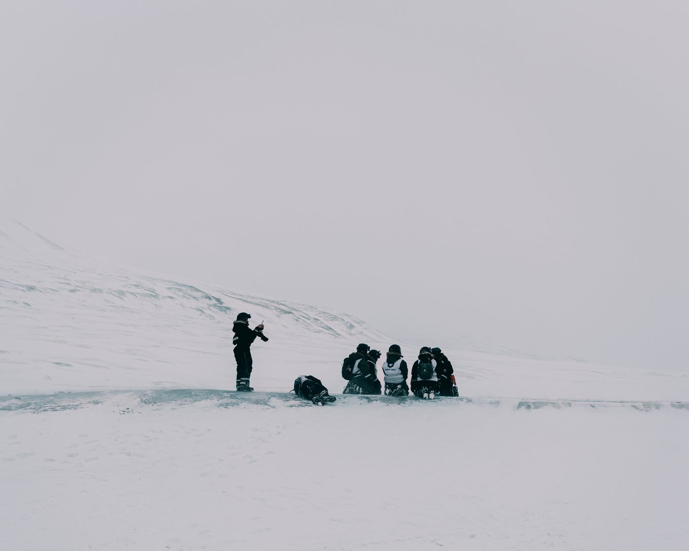 The people this week brought together, out on the glacier.
