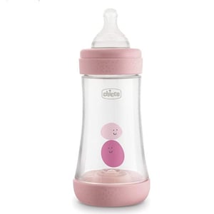 Chicco Intui-flow System 5 Perfect 2m + Baby Bottle 240 ml - Pink