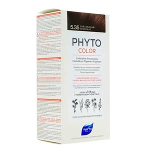 Phyto Phytocolor Herbal Hair Color 5.35 - كستنائي فاتح Dore Acaju تركيبة جديدة: