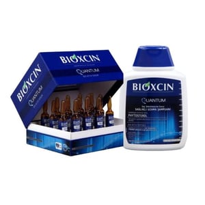بيوكسين/Bioxcin بيوكسين كوانتم أمبولات مضادة لتساقط الشعر 15 × 6 مل + شامبو بيوكسين كوانتم 300 مل
