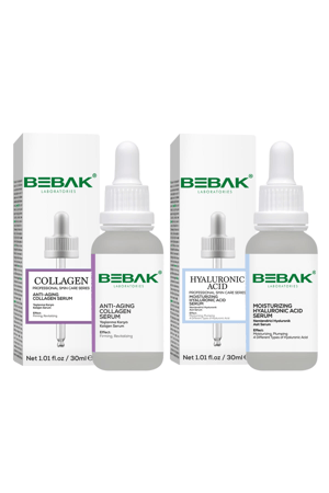 Bebak - Collagen Serum 30 ml + Hyaluronic Acid Serum 30 ml 2-Pack Care Set