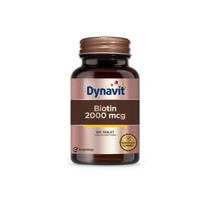 Eczacıbaşı Dynavit Biotin 2000 mcg Food Supplement 100 Tablets:
