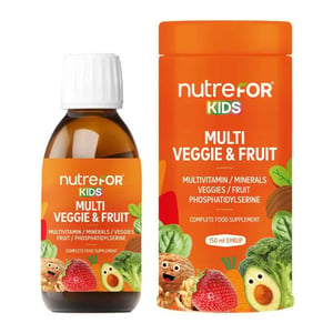 Nutrefor Kids Multi Veggie-Fruit غذاء تكميلي 150 مل:
