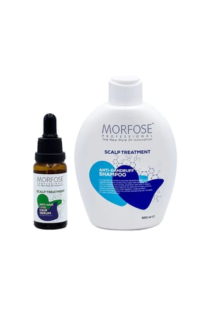Morfose - Scalp Treatment Anti-Dandruff Shampoo 300 ml and Anti-Shedding Serum 20 ml Set of 2