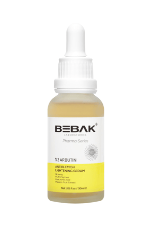 Bebak - فارما معادل لتوحيد لون البشرة ومصل مضاد للشوائب للعناية بالبشرة 30 مل (أربوتين + حمض الهيالورونيك)