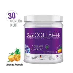 Suda Collagen / سودا كولاجين - مكمل غذائي سودا كولاجين + بروبيوتيك بنكهة الأناناس 300 جرام: