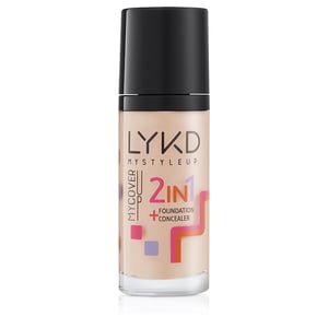 LYKD 2 في 1 Foundation 136 Warm Sand:
