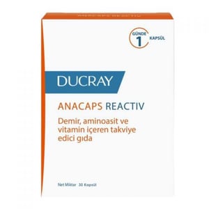 دوكراي / Ducray - مكمل غذائي Anacaps Reactiv 30 كبسولة