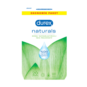 Durex Naturals 20 Pack Condoms