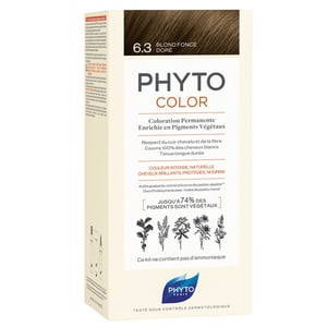 Phyto Phytocolor Herbal Hair Color - 6.3 Dark Auburn Dore Formula الجديدة: