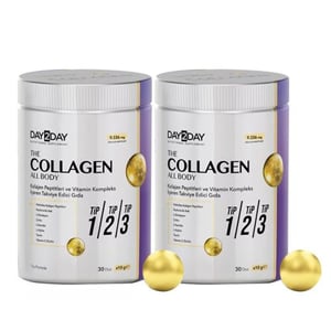Day2Day الكولاجين لجميع الجسم 300 جرام × 2 قطعتين