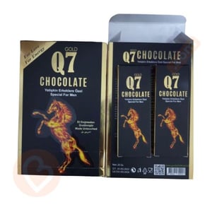 شوكولاتة الذهب منشط جنسي طبيعي للرجال ١٢ قطعة - Q7 Gold: